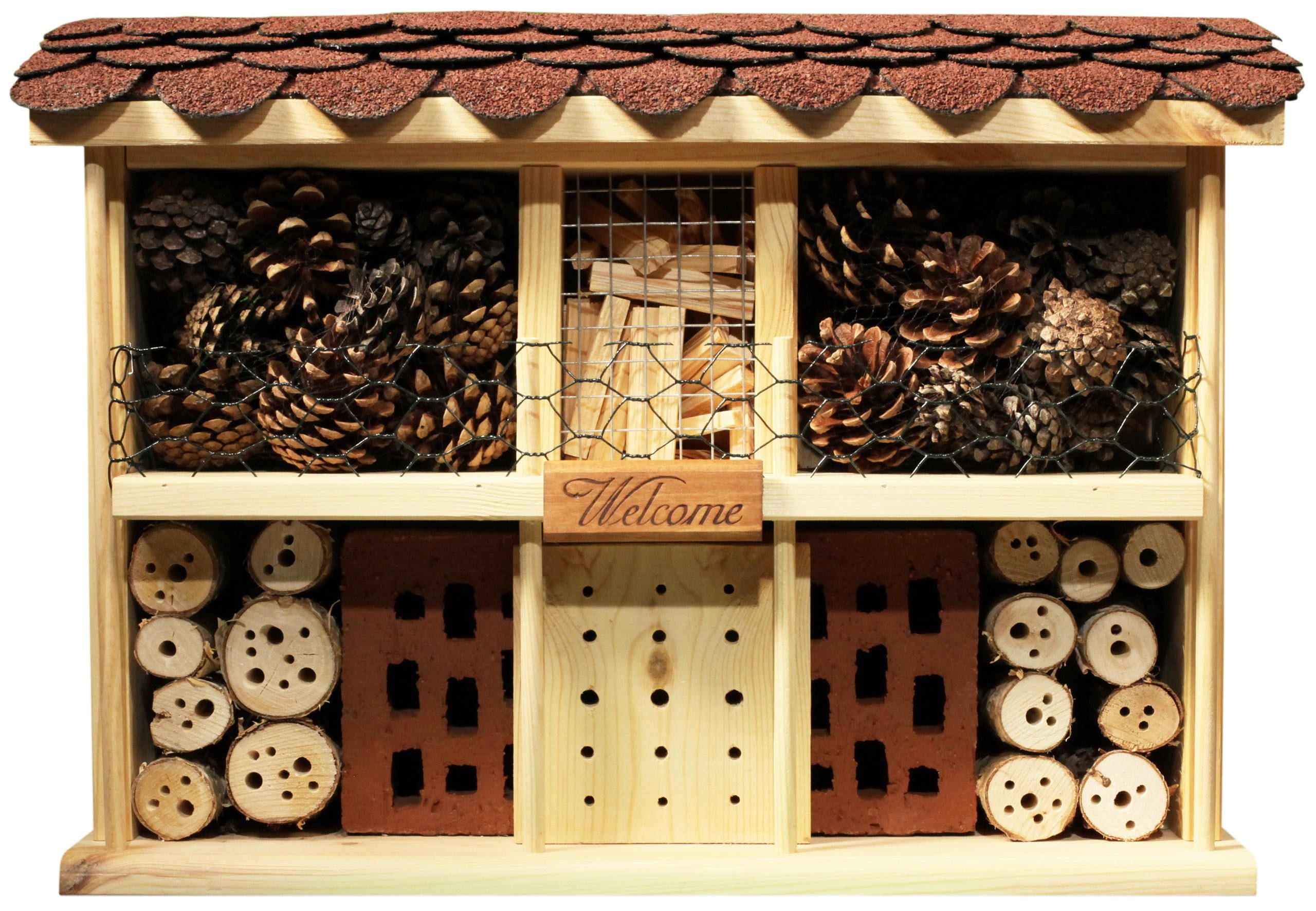 LUXUS-INSEKTENHOTEL Insektenhotel Insektenhotel "Landhaus Komfort", Kiefer
