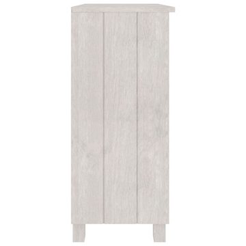 vidaXL Sideboard Sideboard HAMAR Weiß 85x35x80 cm Massivholz Kiefer (1 St)