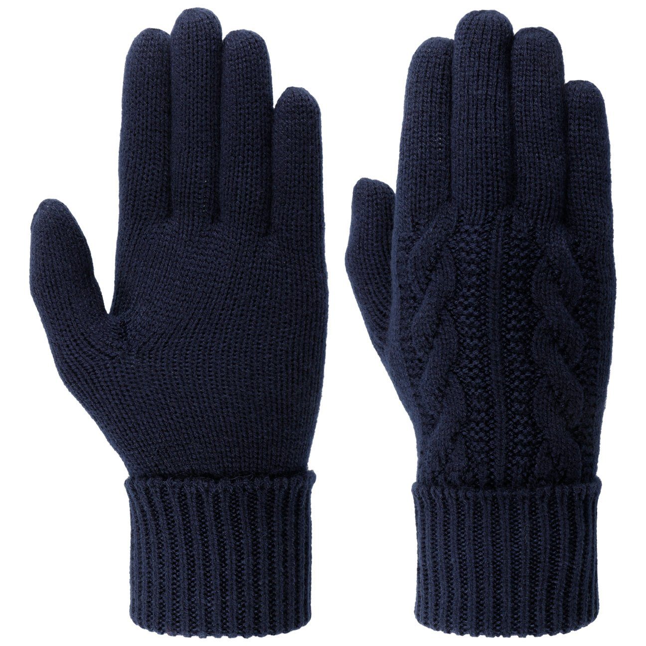McBurn Strickhandschuhe Handschuhe dunkelblau