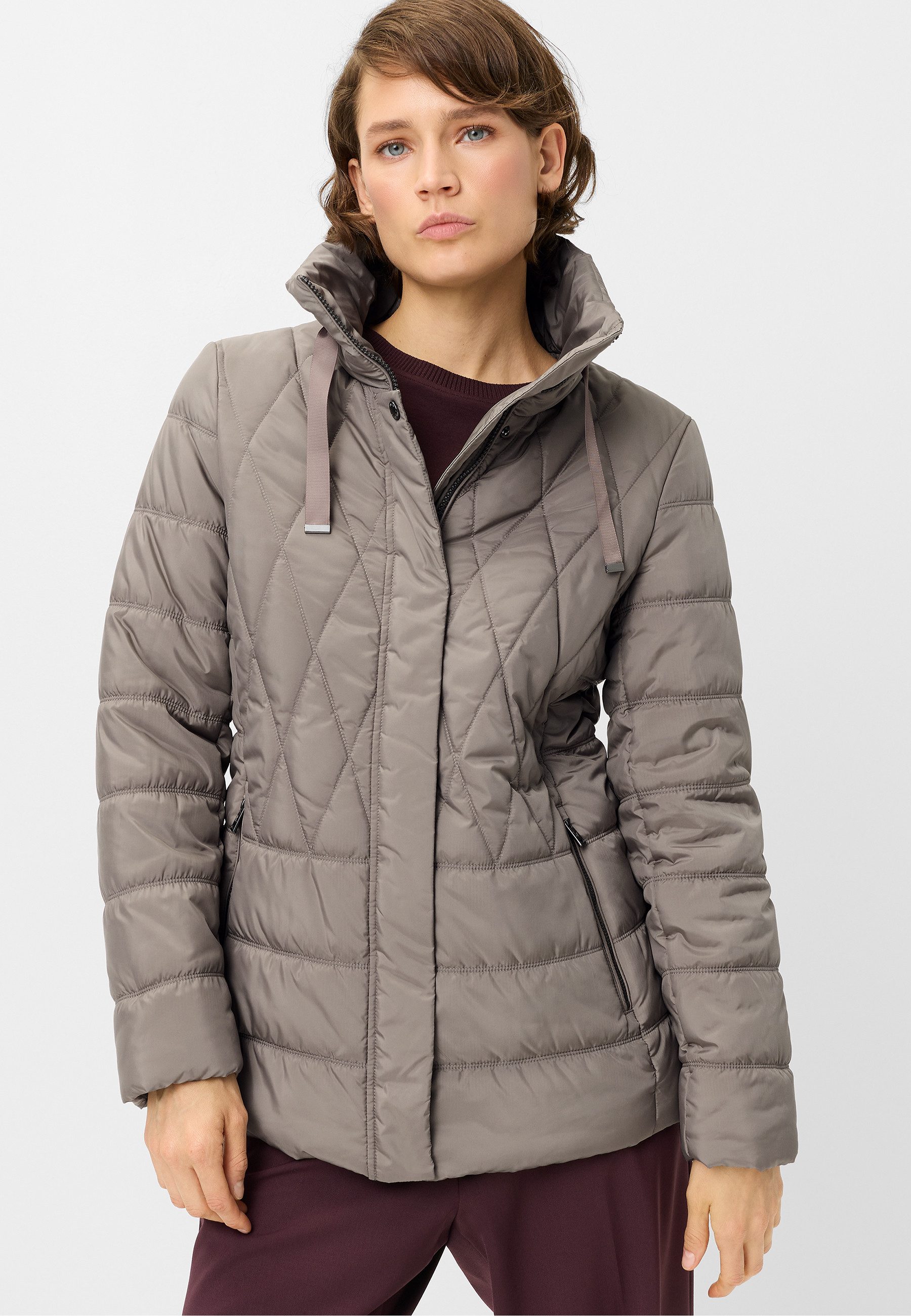 Fuchs Schmitt Steppjacke Steppjacke Stehkragen mit Kordelzug, Regular Fit