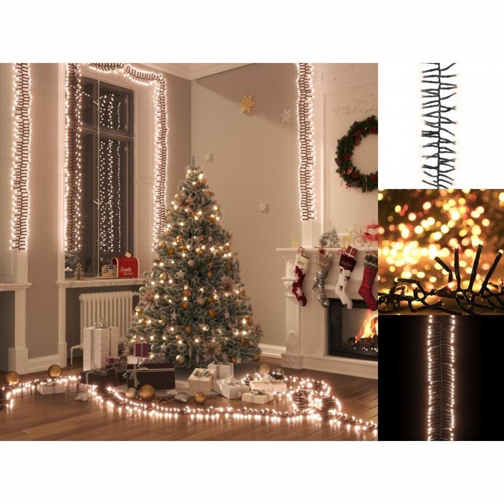 vidaXL Lichterkette Weihnachtsbaum Beleuchtung LED-Lichterkette mit 2000  LEDs Warmweiß 40