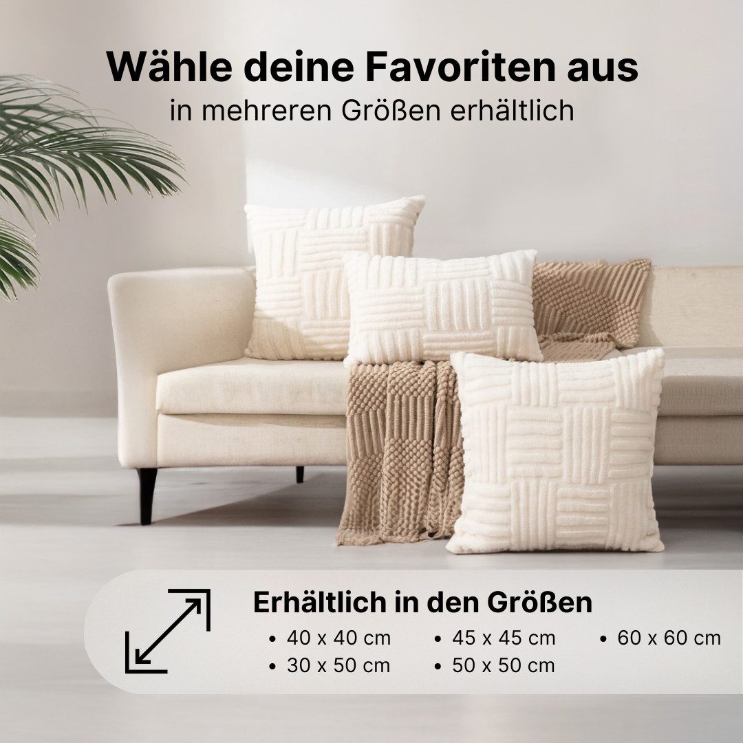 LIVINA HOME Dekokissen Premium Dekokissen, Sofakissen, Couchkissen, Made in Germany, Dekokissen 40x40, 30x50, 45x45, 50x50, 60x60, Made in Germany