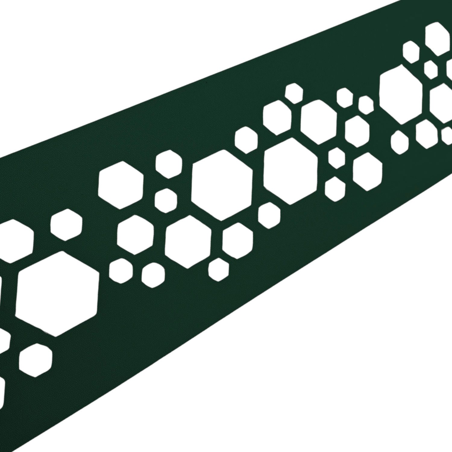 zaunzu Sichtschutzstreifen PREMIUM Dekor Hexagon Einzelstreifen günstig online kaufen