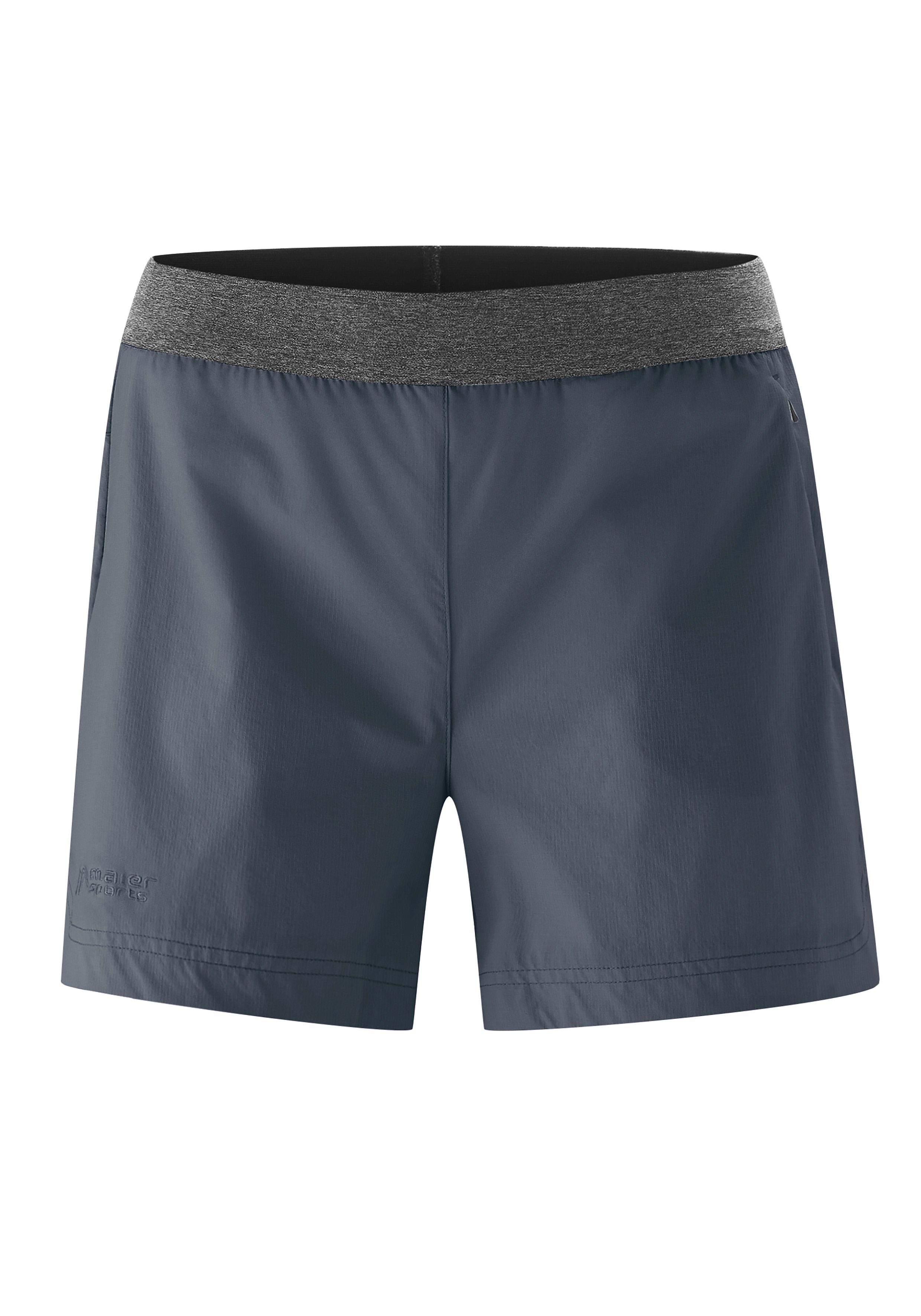 Maier Sports Funktionsshorts Kerid Shorts W Besonders reißfeste Trekkingshorts dank Ripstop-Gewebe graublau