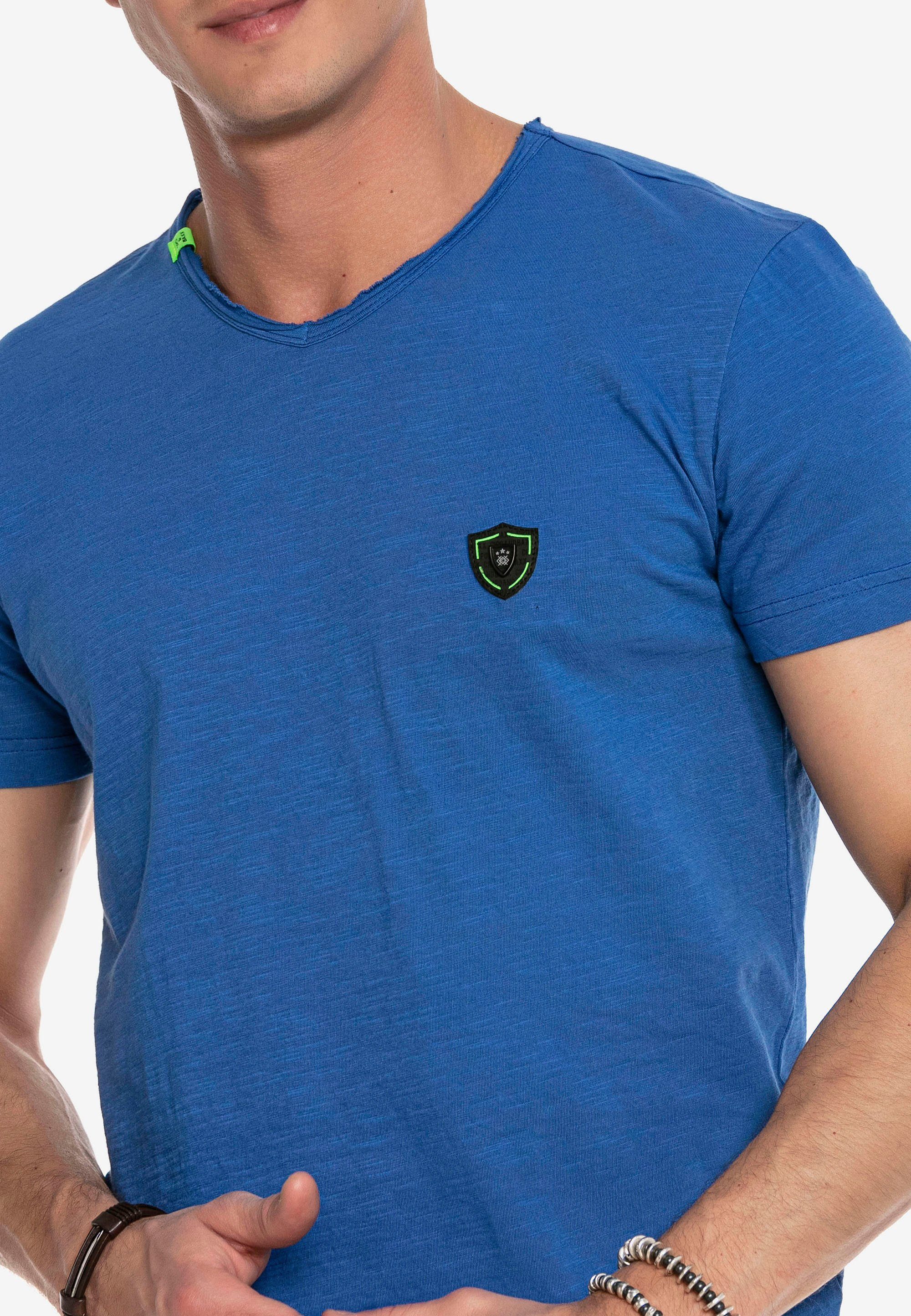 sportlichen blau im T-Shirt & Look Cipo Baxx CT648