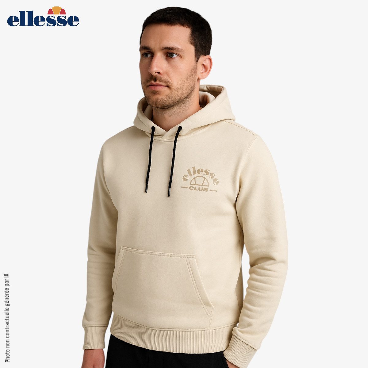 Ellesse Hoodie Ellesse Premium Herren Hoodie – Hellblau & Beige Streetwear S–2XL Herren Hoodie 2026 Ellesse