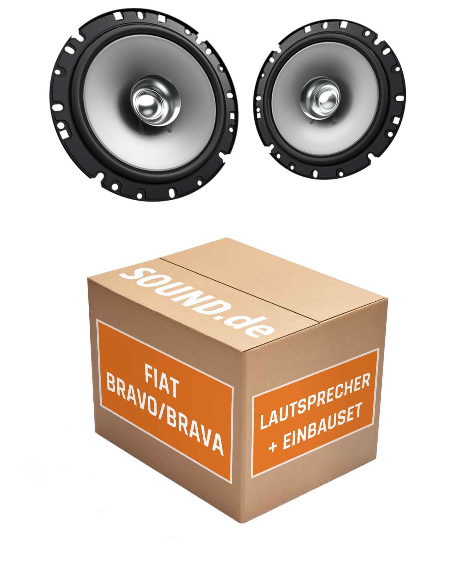 JUST SOUND best choice for caraudio Lautsprecher Boxen Heck Kenwood KFC-S1756 für Fiat Bravo Typ 198 300W Auto-Lautsprecher (30 W)