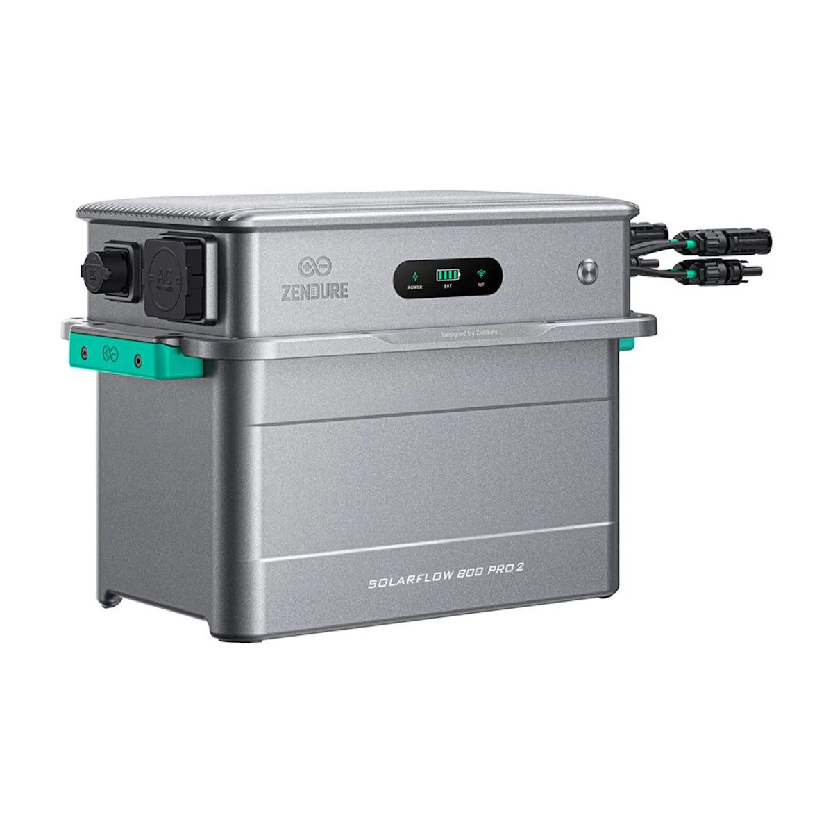 Zendure Wechselrichter Zendure SolarFlow 800 Pro 2 AIO Speicherlösung für BKW 0% MwSt, (Packung, 2 St., 1 Stück), Integriertes Batterie-Management, kompatibel mit Zendure Akkus