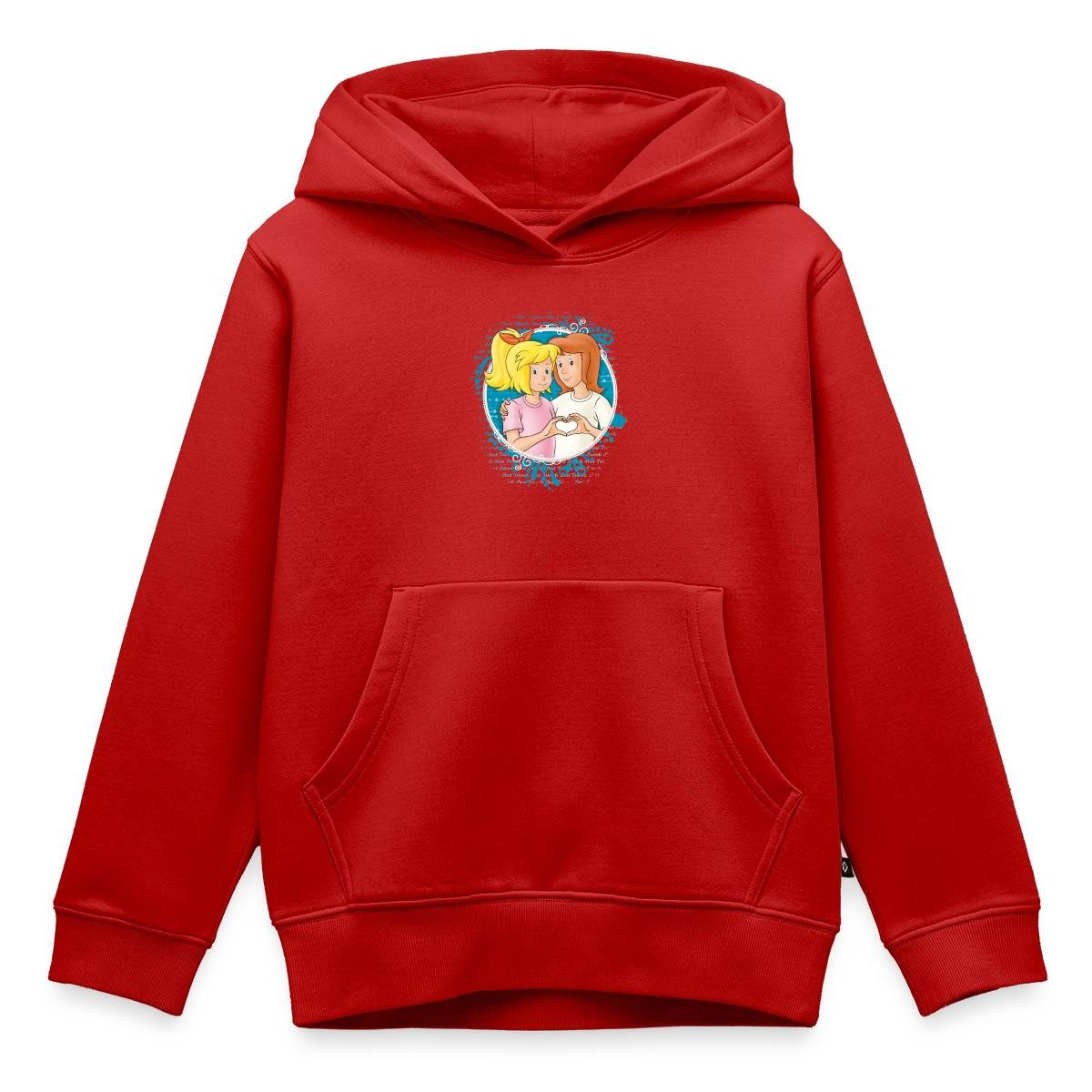 Spreadshirt Hoodie Bibi Und Tina Zeichen Der Freundschaft Herz Kinder Premium Hoodie (1-tlg)