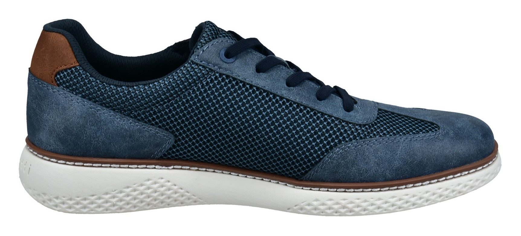 bugatti Schnürschuh Schnürschuh, Freizeitschuh, Halbschuh mit zusätzlichem Reißverschluss