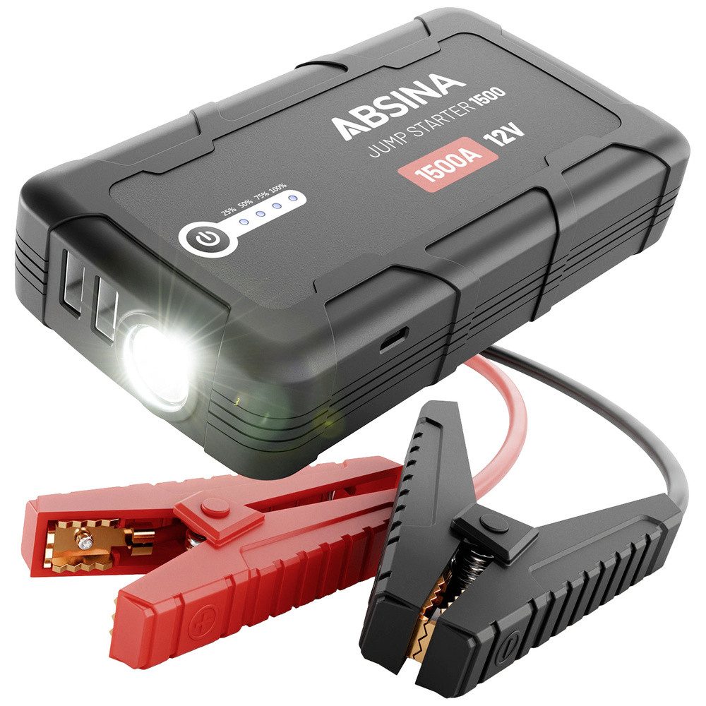 ABSINA Absina Kfz-Ladegerät 301017 Starthilfestrom (12 V)=400 A Energiestation 2500 mAh