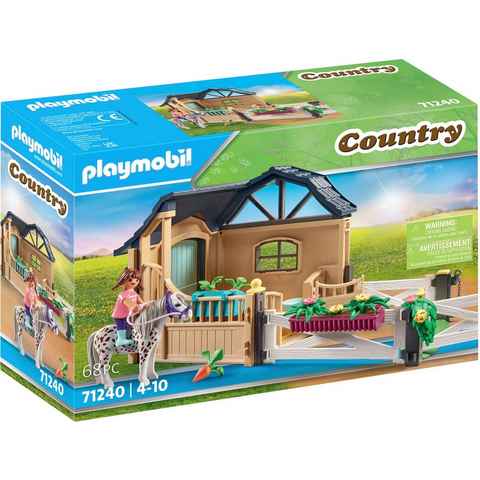 Playmobil® Konstruktions-Spielset Reitstallerweiterung (71240), Country, (68 St), Made in Germany
