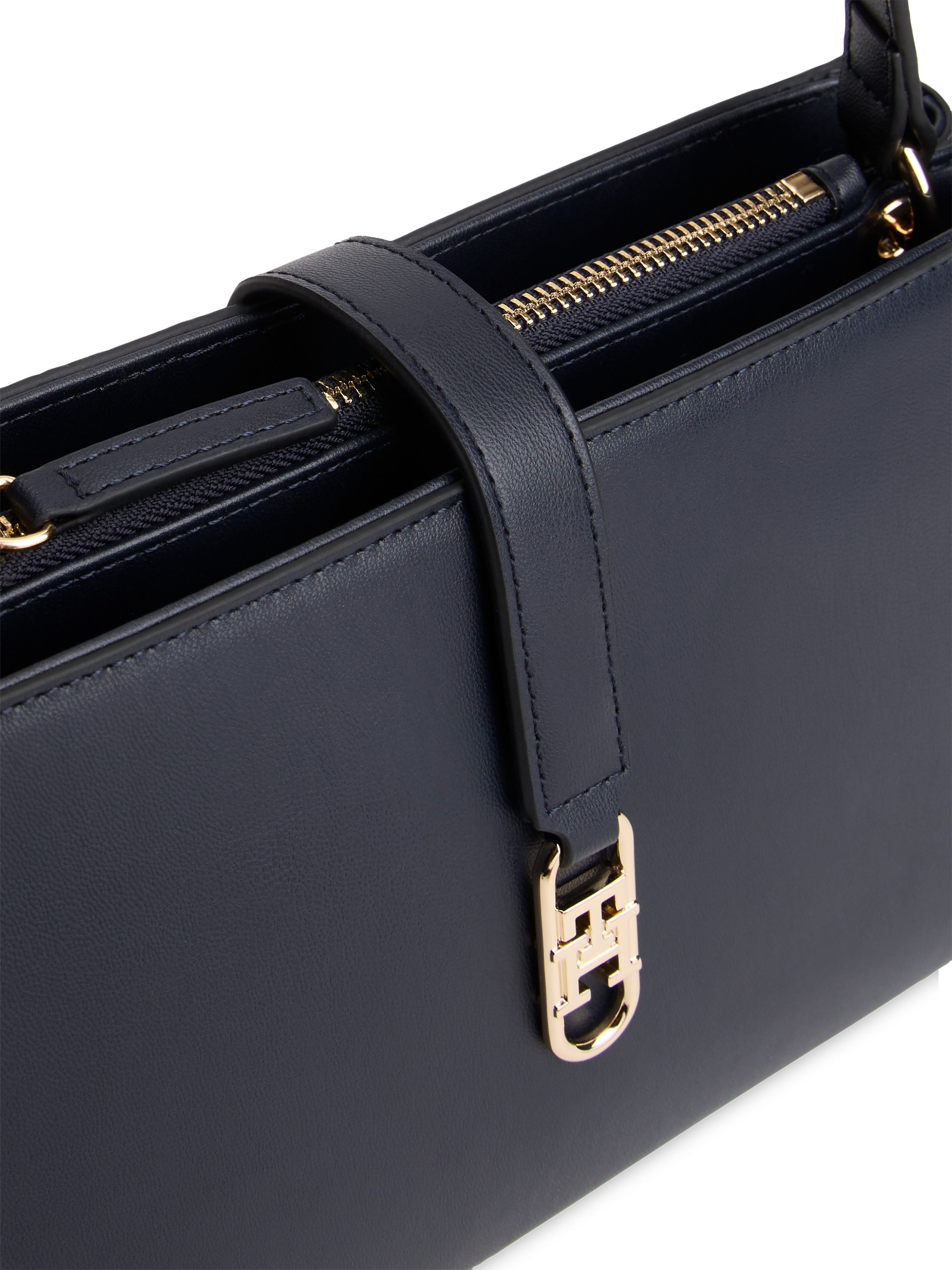 Tommy Hilfiger Schultertasche TH LIBRE SHOULDER BAG, Damen Handtasche, Tragetasche, Umhängetasche in elgantem Look