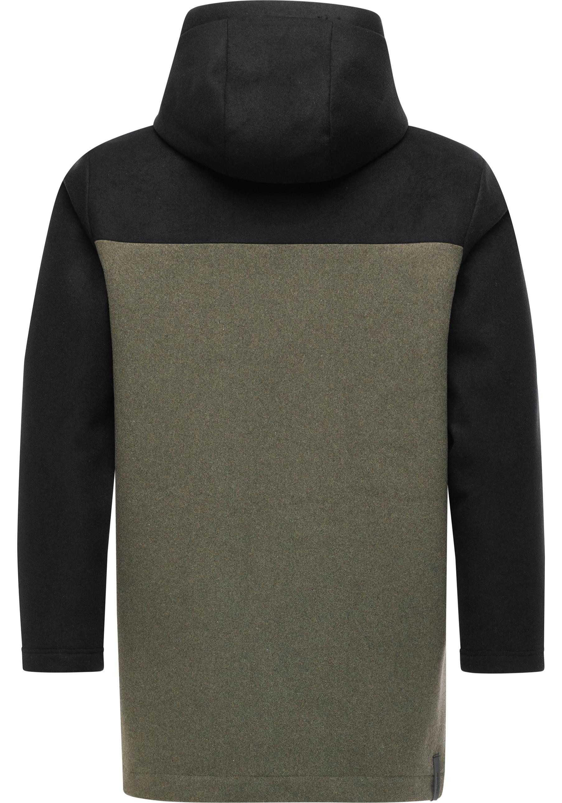 Ragwear Dufflecoat Dorvan YOUMODO Funktionaler Herren Fleece-Mantel