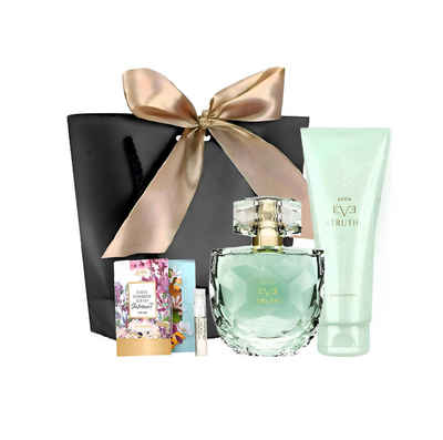 AVON Cosmetics Eau de Parfum EVE TRUTH 50 ml, Körperlotion 125 ml Duft Geschenk set für Damen, 4-tlg., Natürlichkeit, Leicht, Hochwertige Inhaltsstoffe