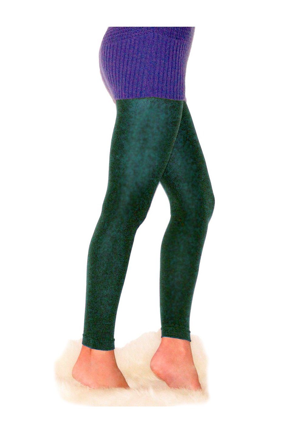 Leggings Strick Leggings warm 200den weich wie fleece