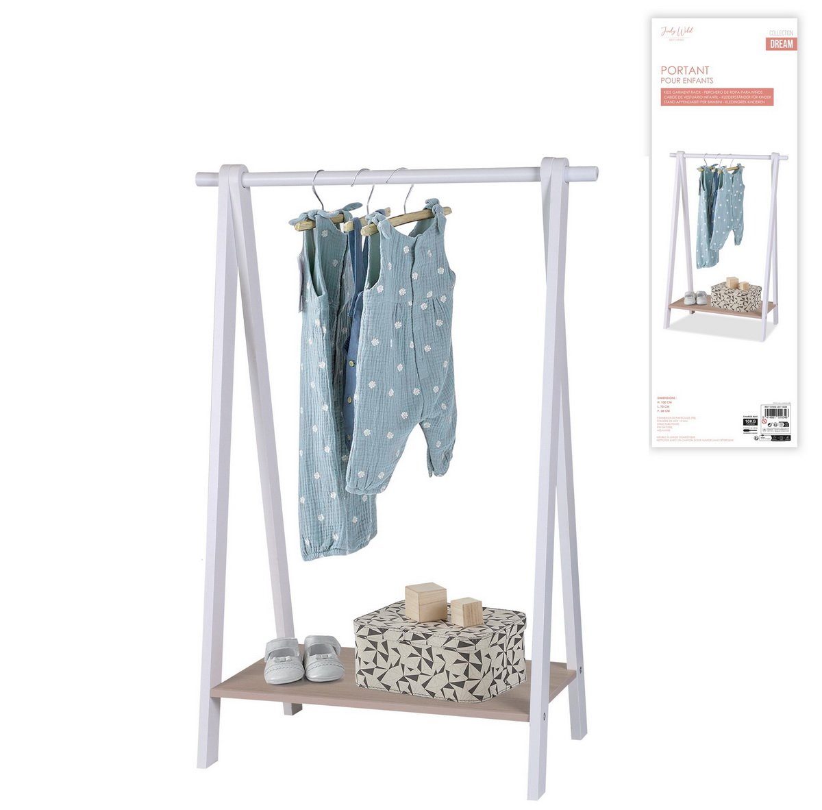 Judy Wild Kleiderständer Kinderkleiderständer H100cm Kleiderstange Kleiderr günstig online kaufen