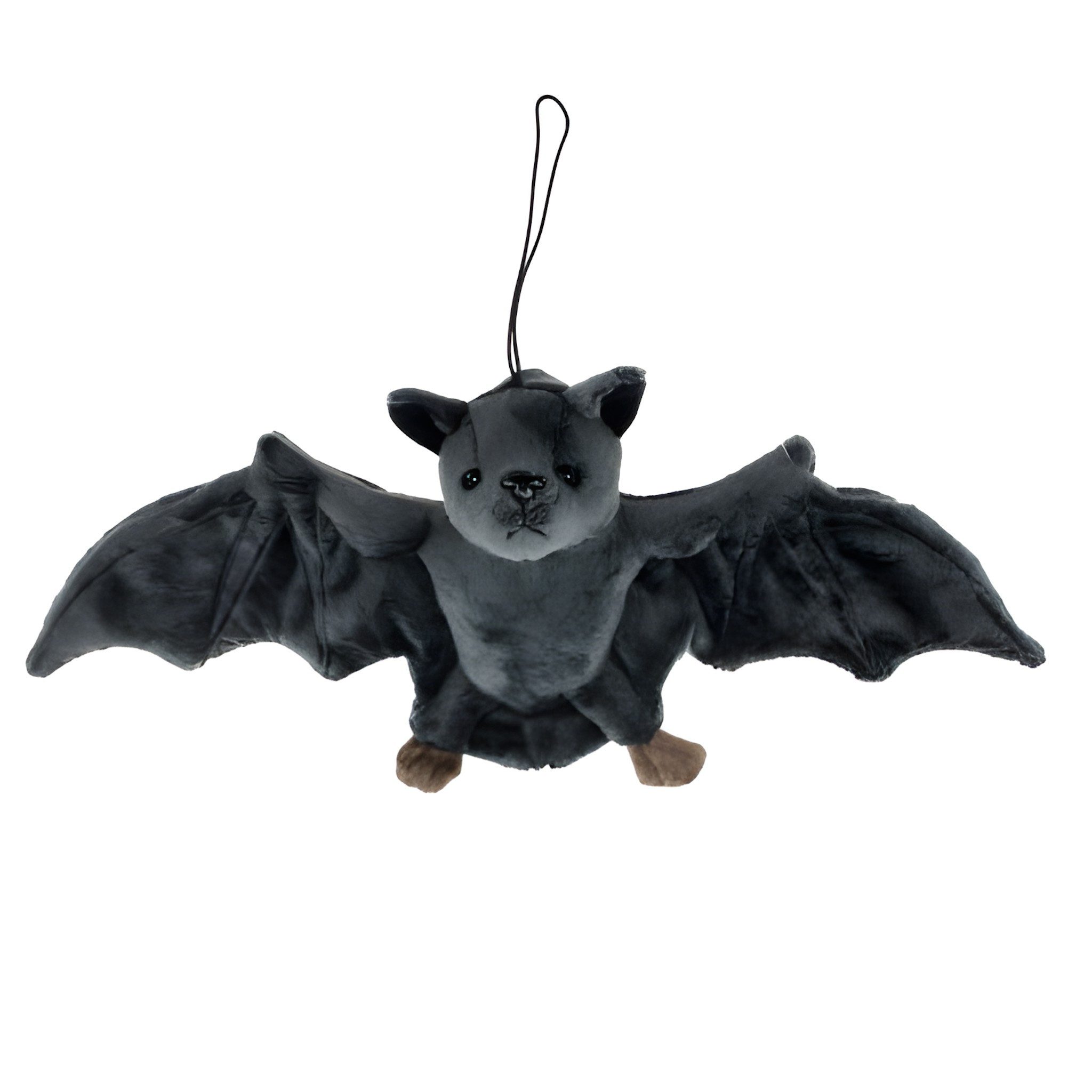 Cornelißen Tierkuscheltier Plüsch Fledermaus mit Band, ca. 36 cm, Polyester, Polyester, Polyesterwolle