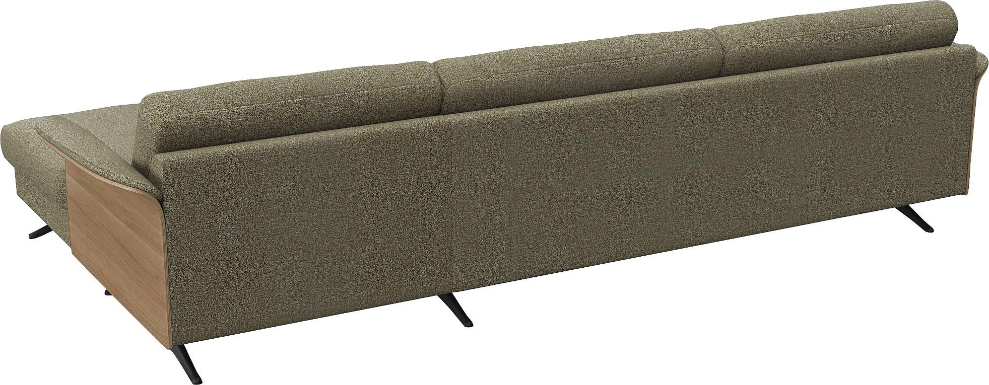 FLEXLUX Ecksofa Glow, super bequem durch hochwertigem Sitzaufbau mit Federkern, L-Form, Modernes skandinavisches Design