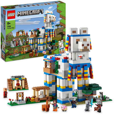 LEGO® Konstruktionsspielsteine Das Lamadorf (21188), LEGO® Minecraft, (1252 St), Made in Europe