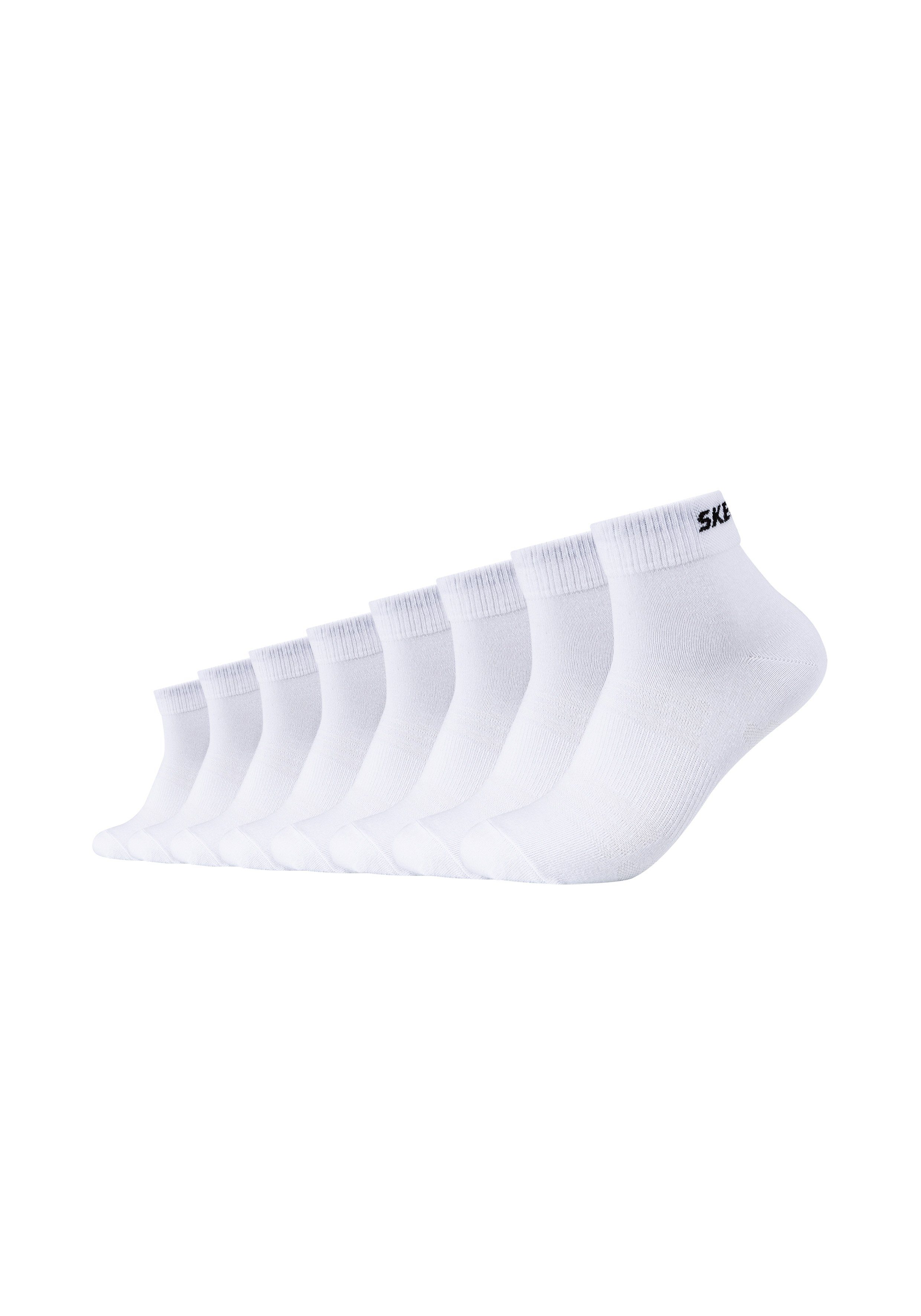 Skechers Socken im 8er-Pack mit schickem Markenschriftzug white in Schwarz Damen Bekleidung Strumpfware Socken 