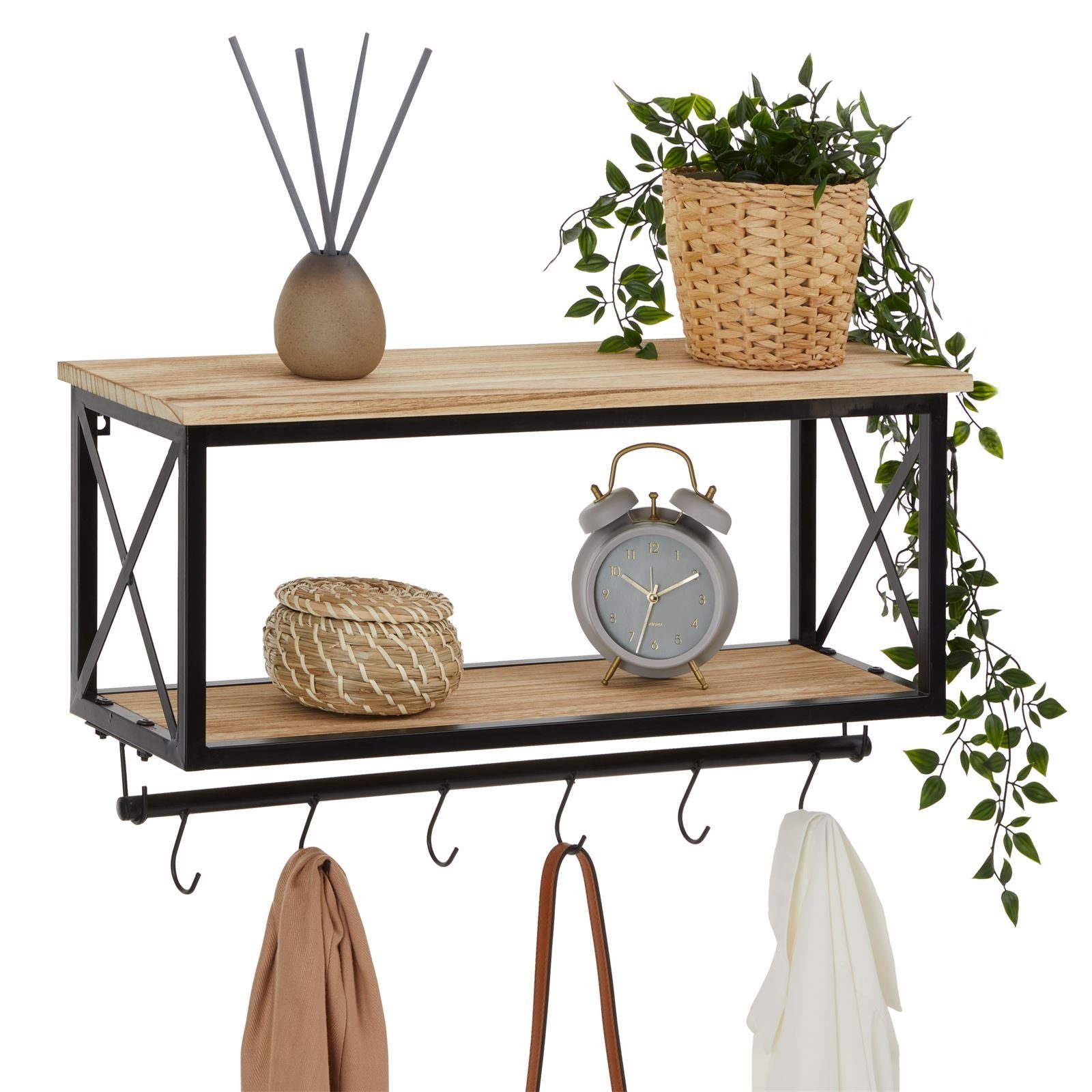 CARO-Möbel Garderobenhalter ARMANDO, Garderobe Wandgarderobe Garderobenleis günstig online kaufen