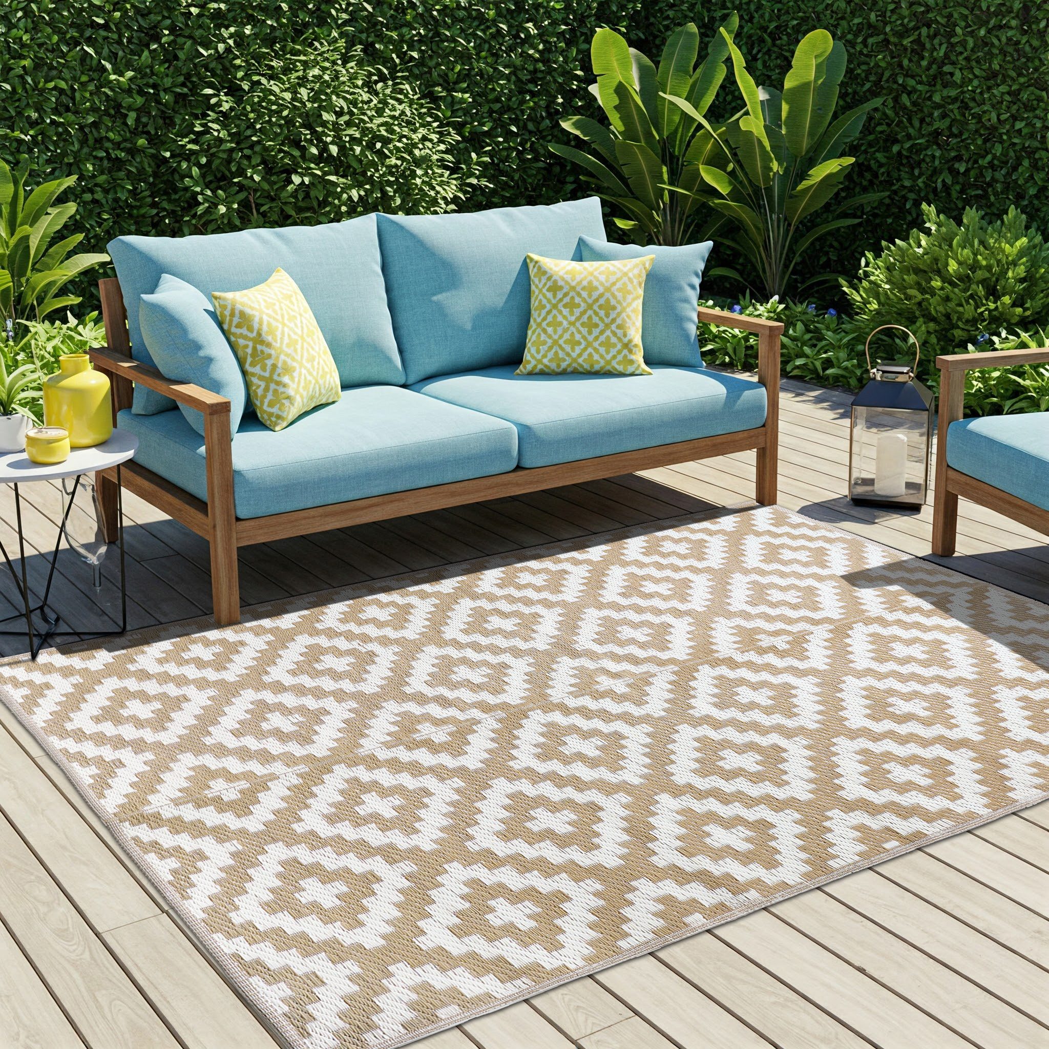 Tapiso Outdoorteppich IBIZA, rechteckig, Outdoor, Balkon, Garten