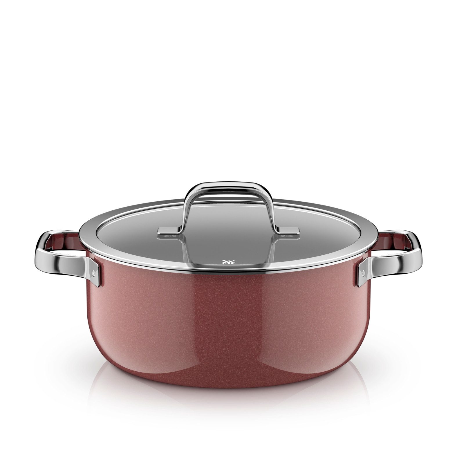 WMF Bratentopf Fusiontec Mineral Pro, Bratentopf mit Deckel, 24 cm, Rose Quartz, Fusiontec (Induktionsgeeignet, 1-tlg., 24 cm), Made in Germany