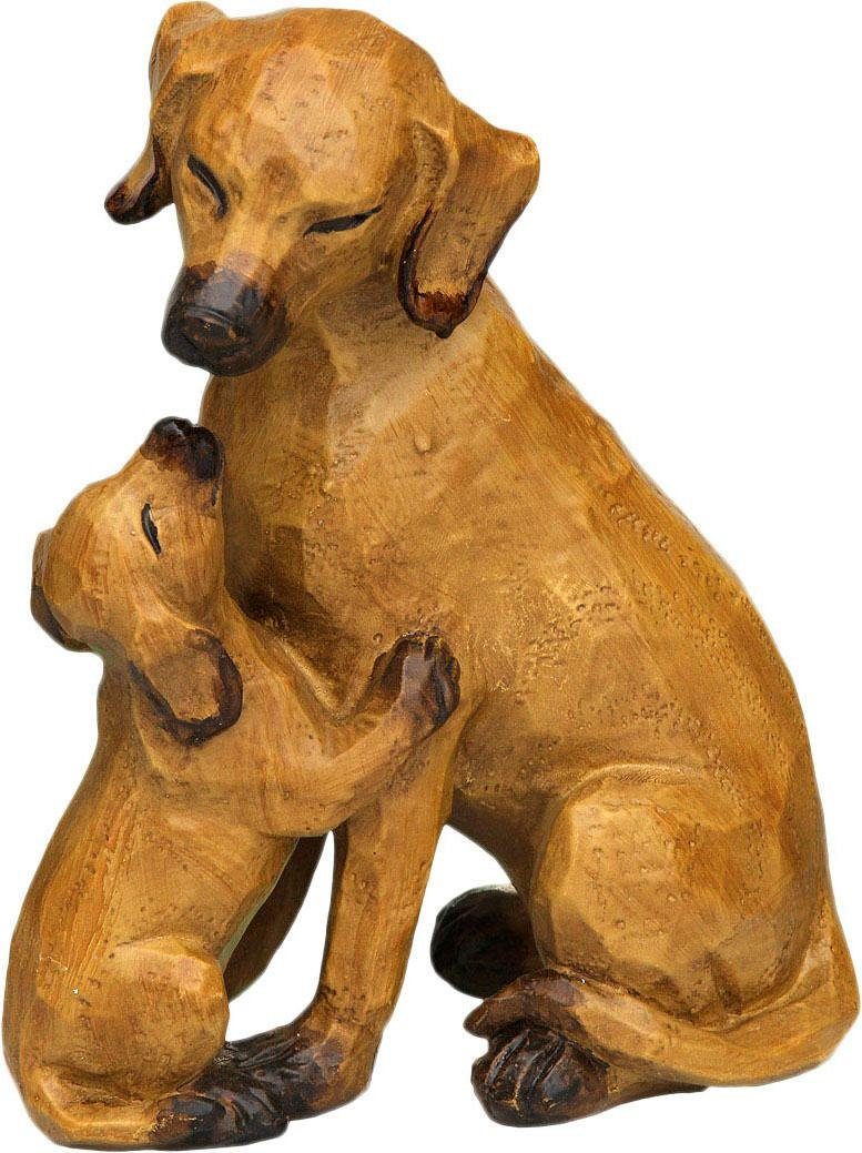 Niedliche Hundestatue Aus Harz - Wasserdichte Deko-Figur Für Innen & Außen | Gelber Welpe Tischdekoration