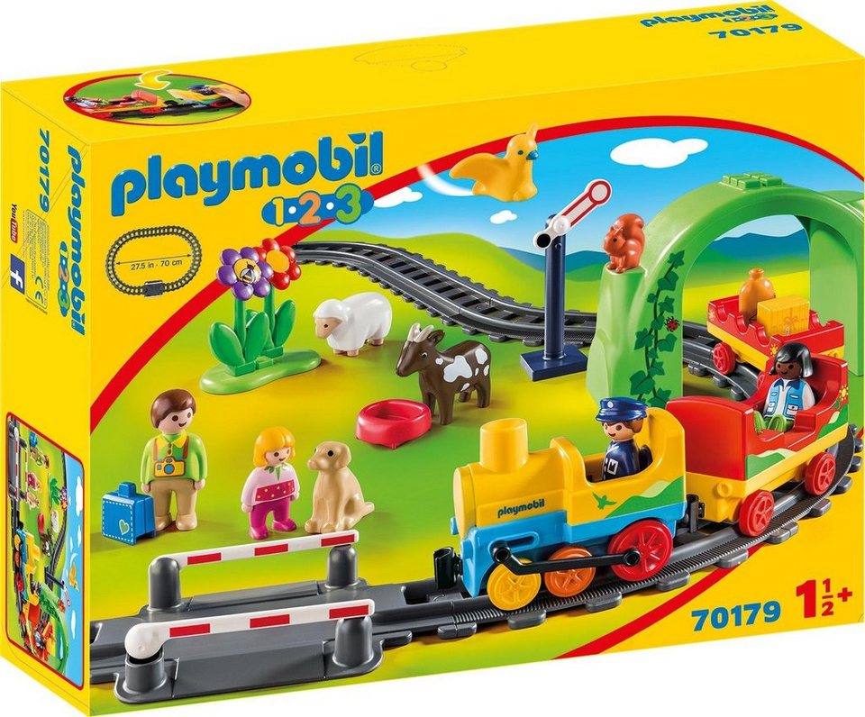 Playmobil® KonstruktionsSpielset »Meine erste Eisenbahn (70179), Playmobil 123«, Kunststoff Playmobil® KonstruktionsSpielset »Meine erste Eisenbahn (70179), Playmobil 123«, Kunststoff