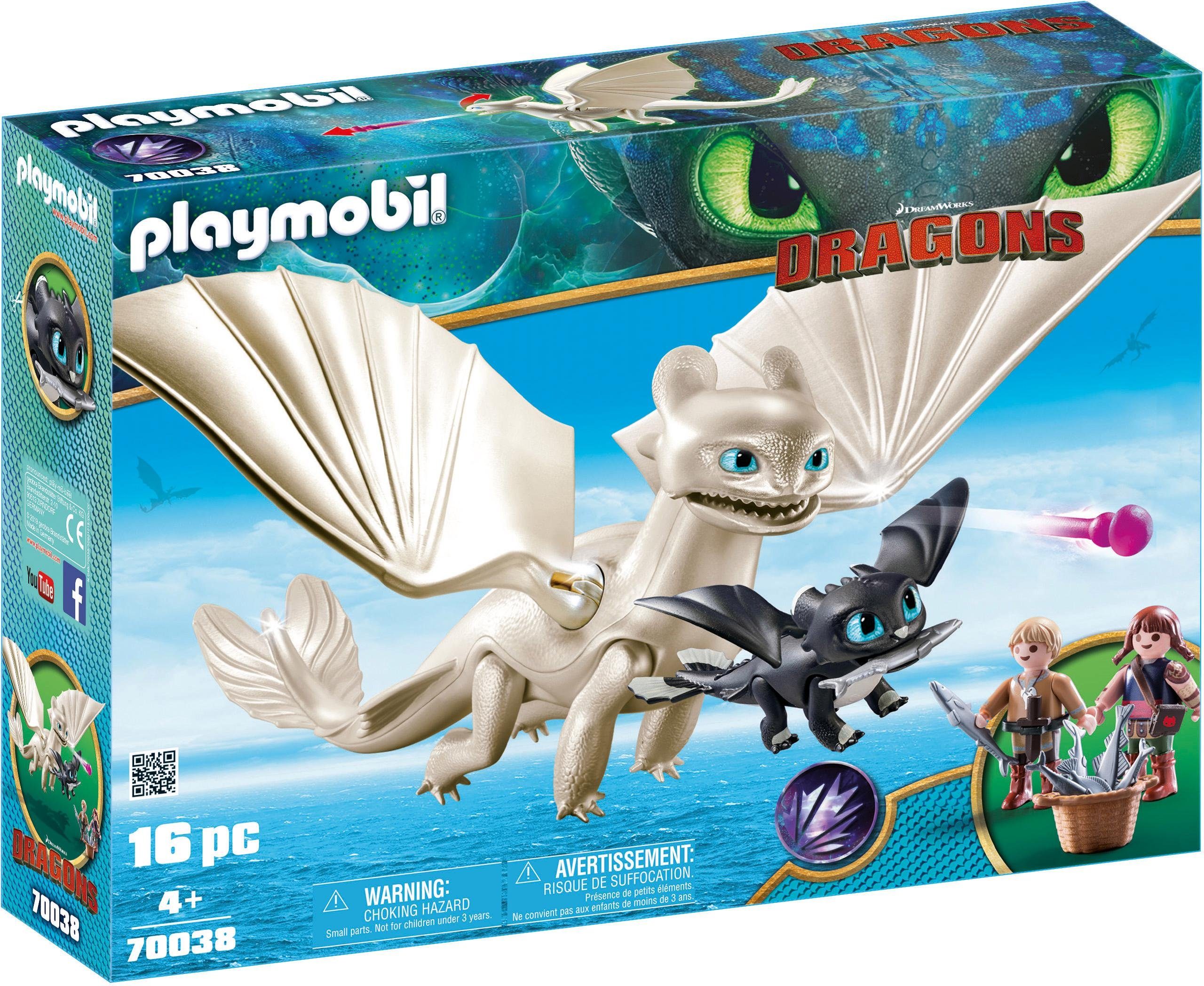 Image of PLAYMOBIL® Dragons - Light Fury 70038