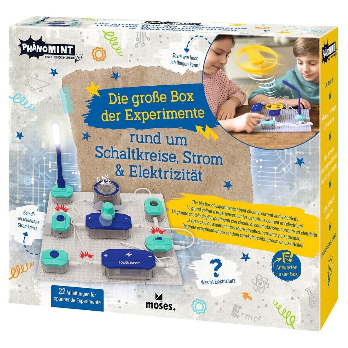 Experimentierkasten PhänoMINT Box der Experimente – Strom, Schaltkreise & Elektrizität