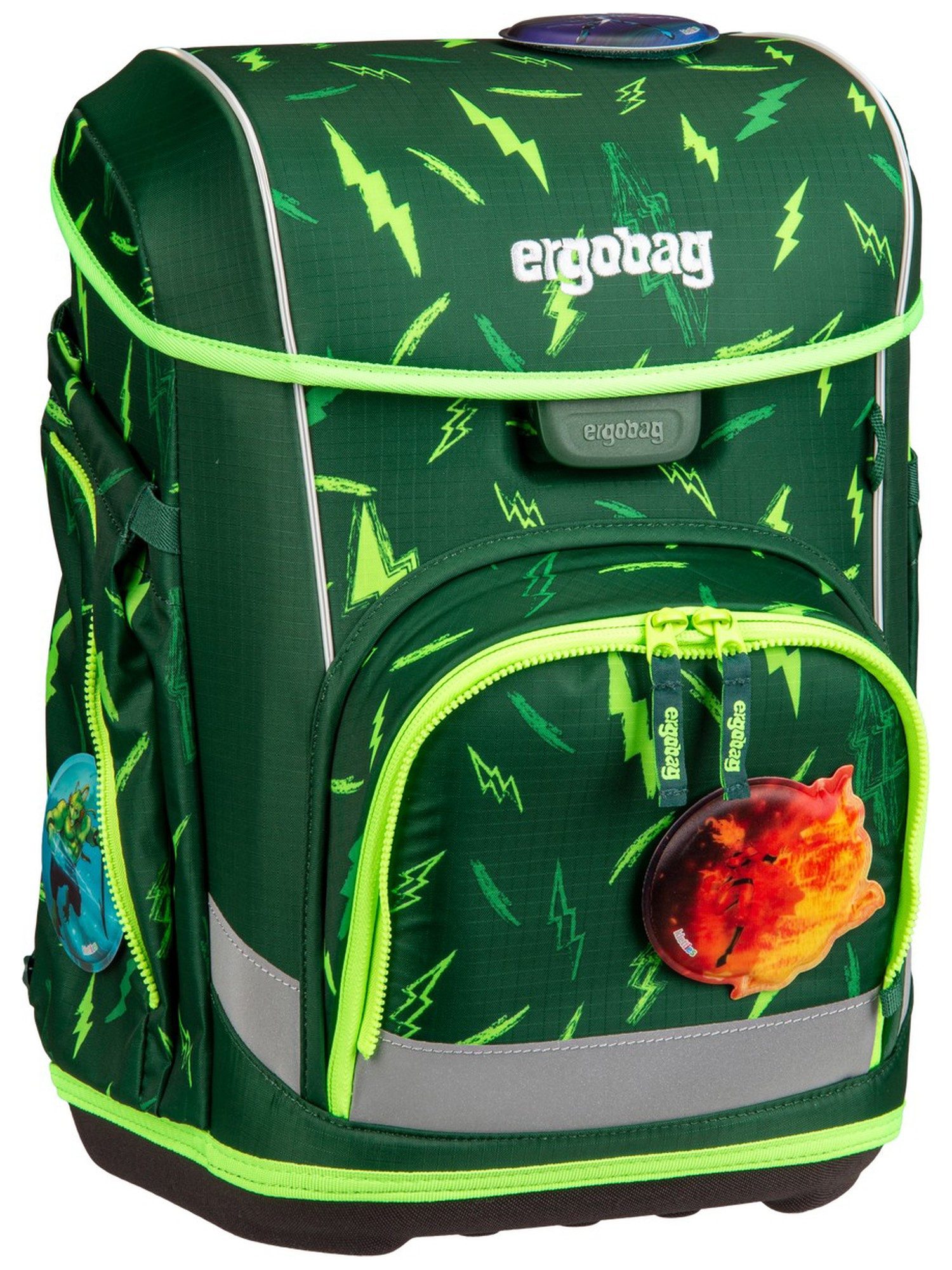 ergobag Schulranzen cubo light Set COLOR FLASH