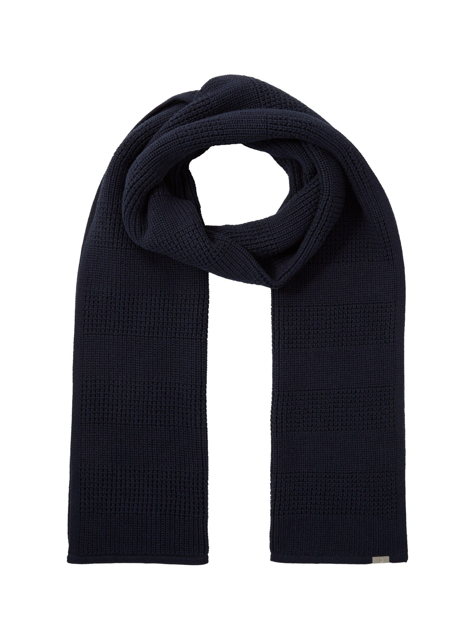 TOM TAILOR Strickschal Schal aus Baumwolle, Schal aus Baumwolle