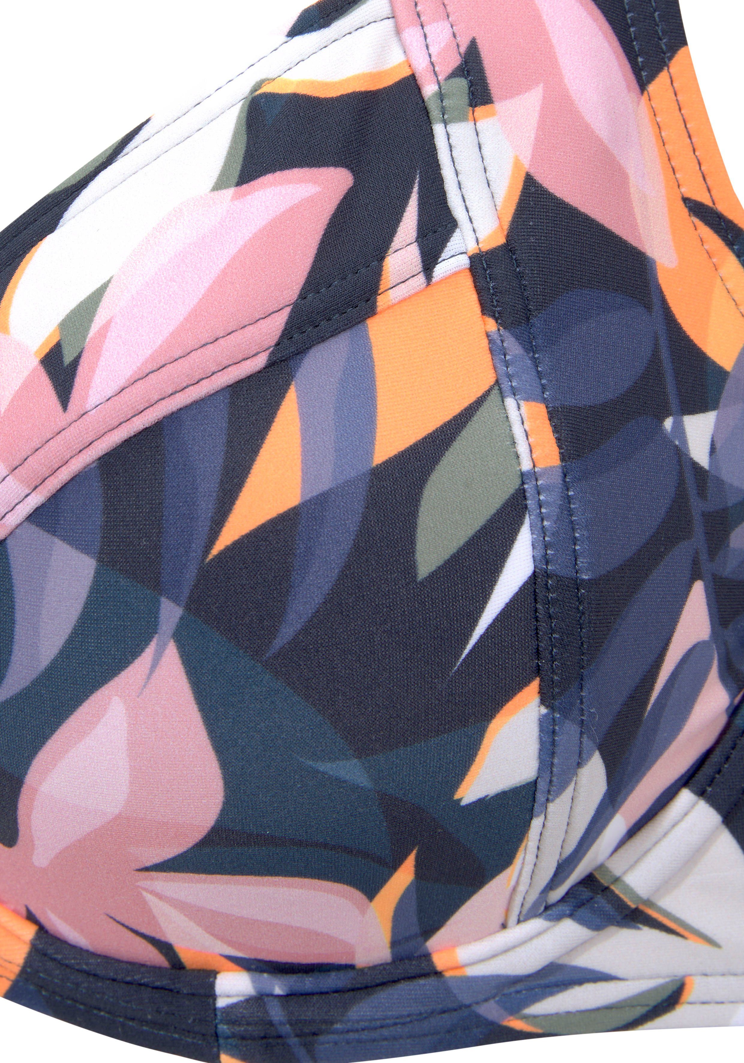 LASCANA ACTIVE Bügel-Bikini-Top Wave, breite Träger