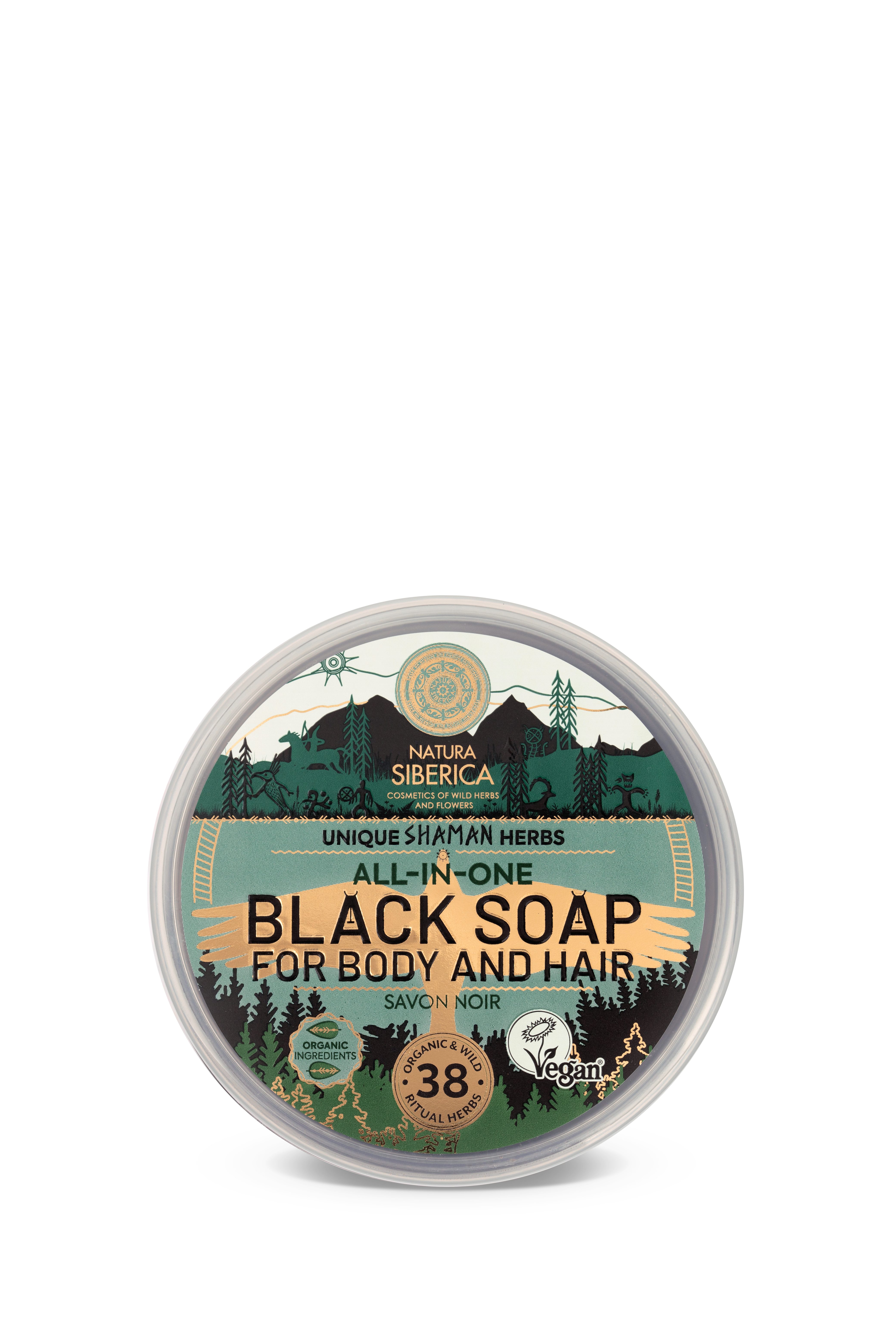 Natura Siberica Duschgel Traditional Black Soap for Body and Hair - All in one