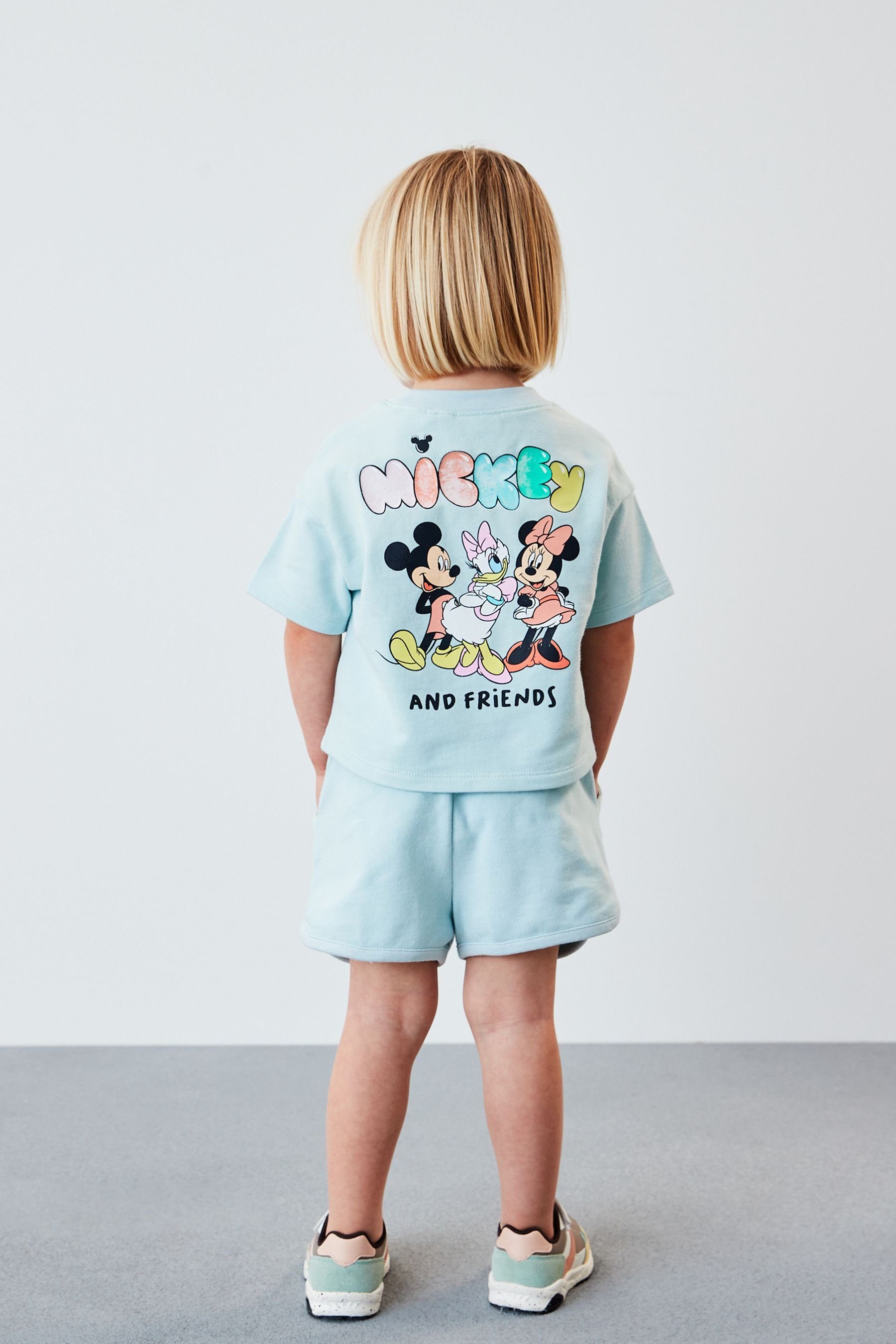 & Set Mickey T-Shirt Friends Blue Disney Next kurzes Shorts (2-tlg) &