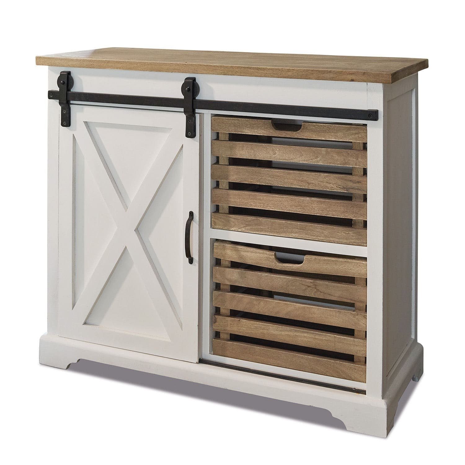 Mirabeau Kommode Kommode Bastid weiß/braun