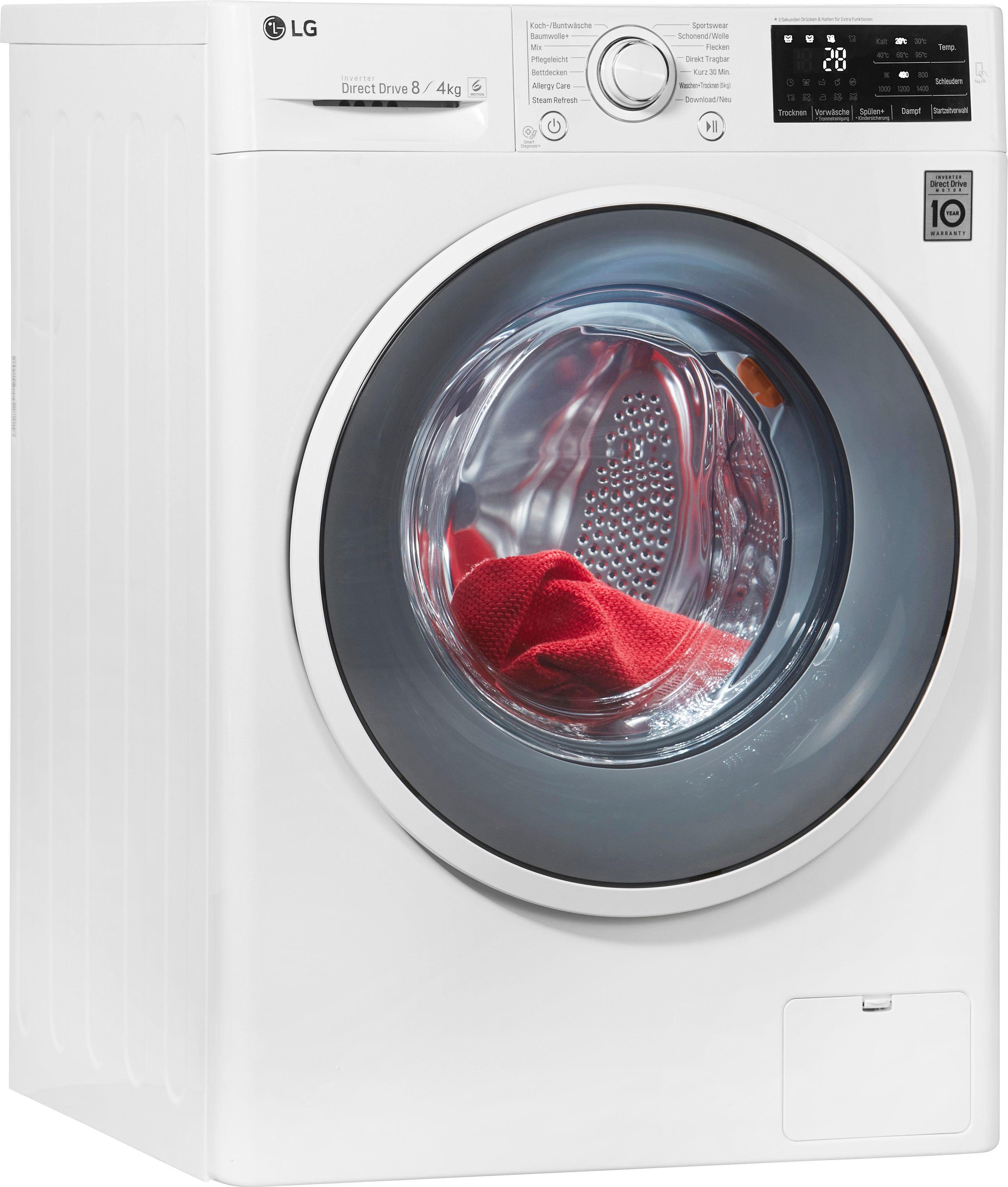 LG Waschtrockner F 14WD 84EN0, 8 kg/4 kg, 1400 U/Min