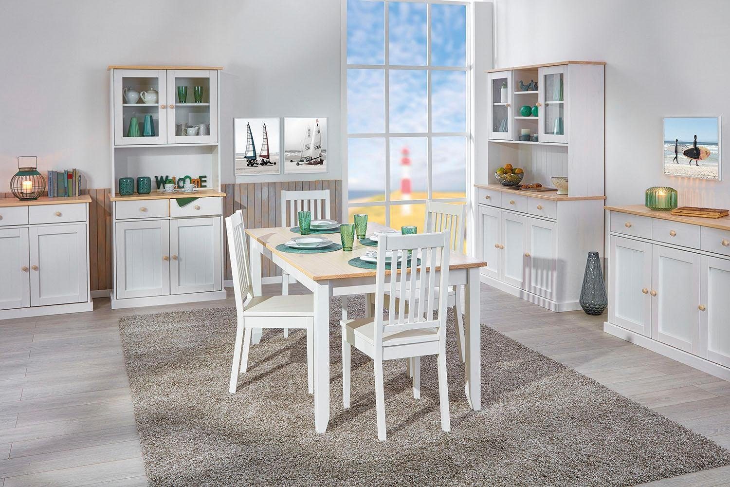 Home affaire Esstisch, Breite 160, FSC®-zertifiziertes Massivholz
