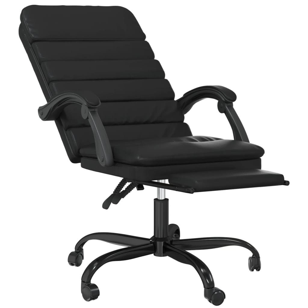 furnicato Bürostuhl mit Kunstleder Massagefunktion St) (1 Schwarz