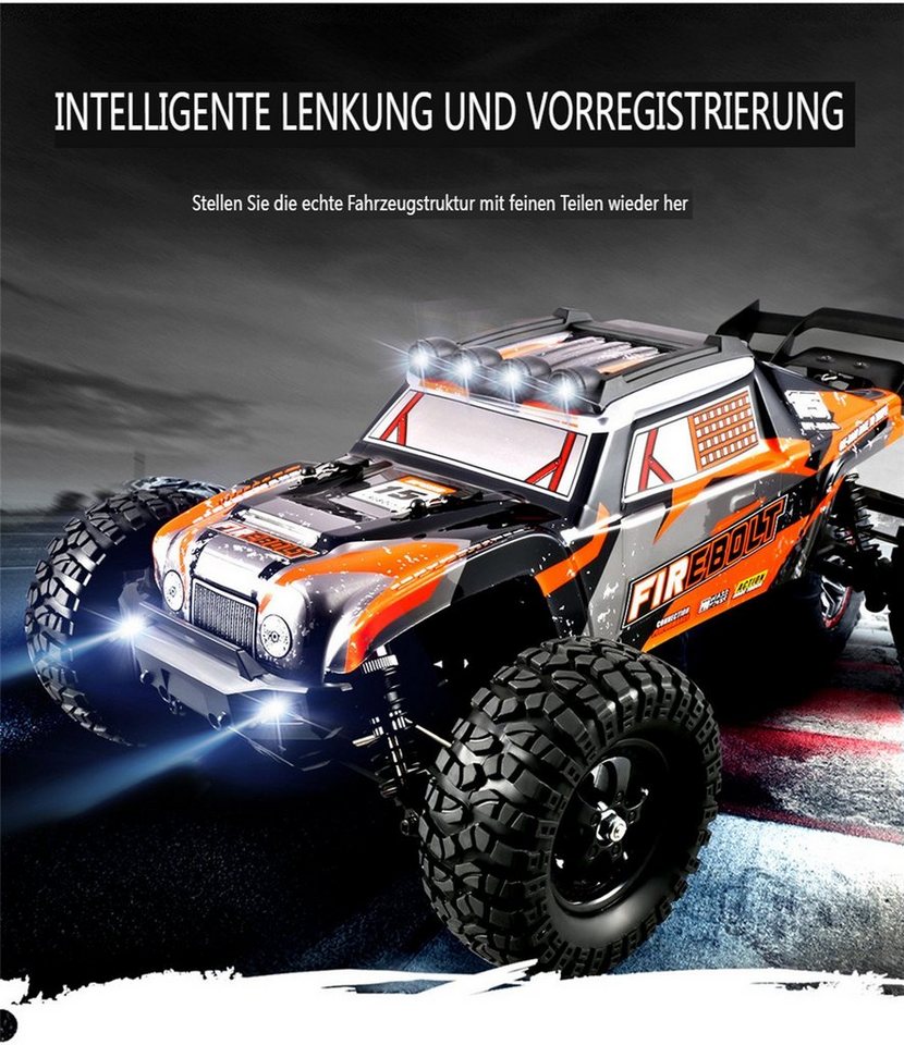 Thumbnail - Insma RC-Auto, 2,4GHz 4WD RC Auto Geländewagen 50km/h Bürstenlos 1:12 mit LED Licht