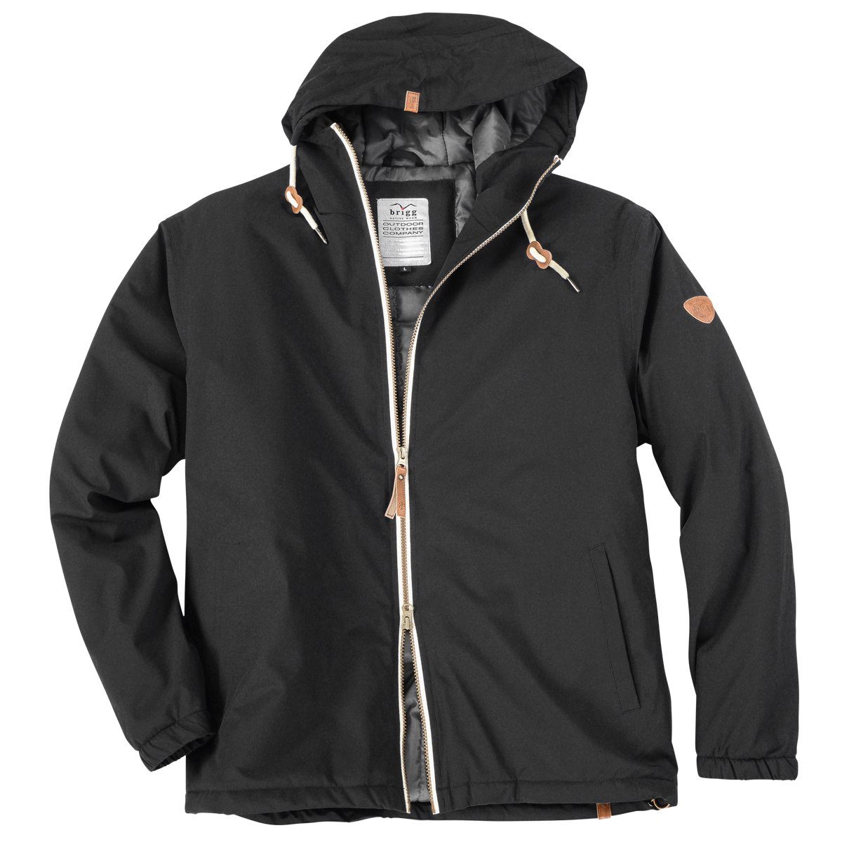 Brigg Outdoorjacke Brigg Outdoor-Jacke Fiete schwarz große Größen