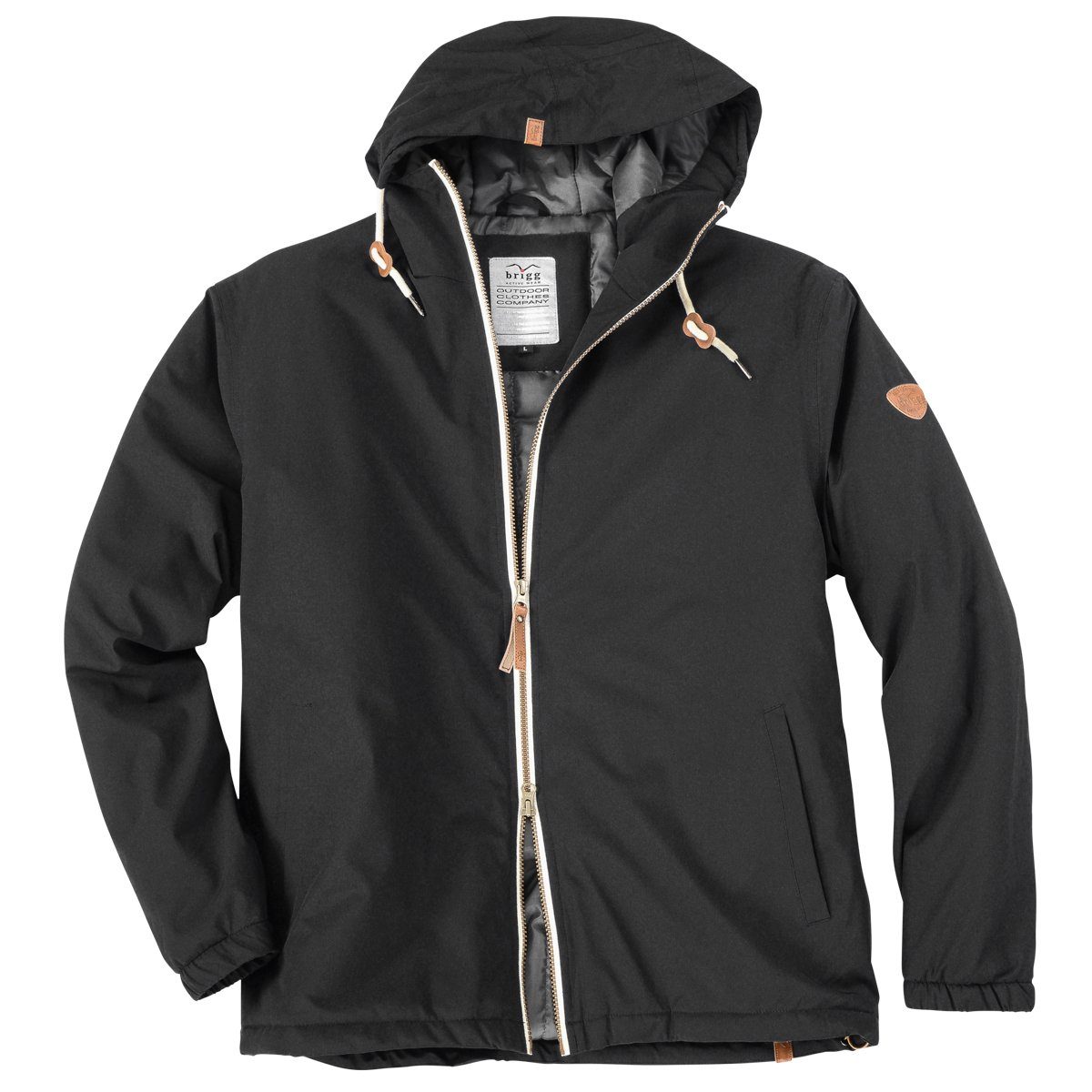 Brigg Outdoorjacke Übergrößen Outdoor-Jacke schwarz Brigg Fiete