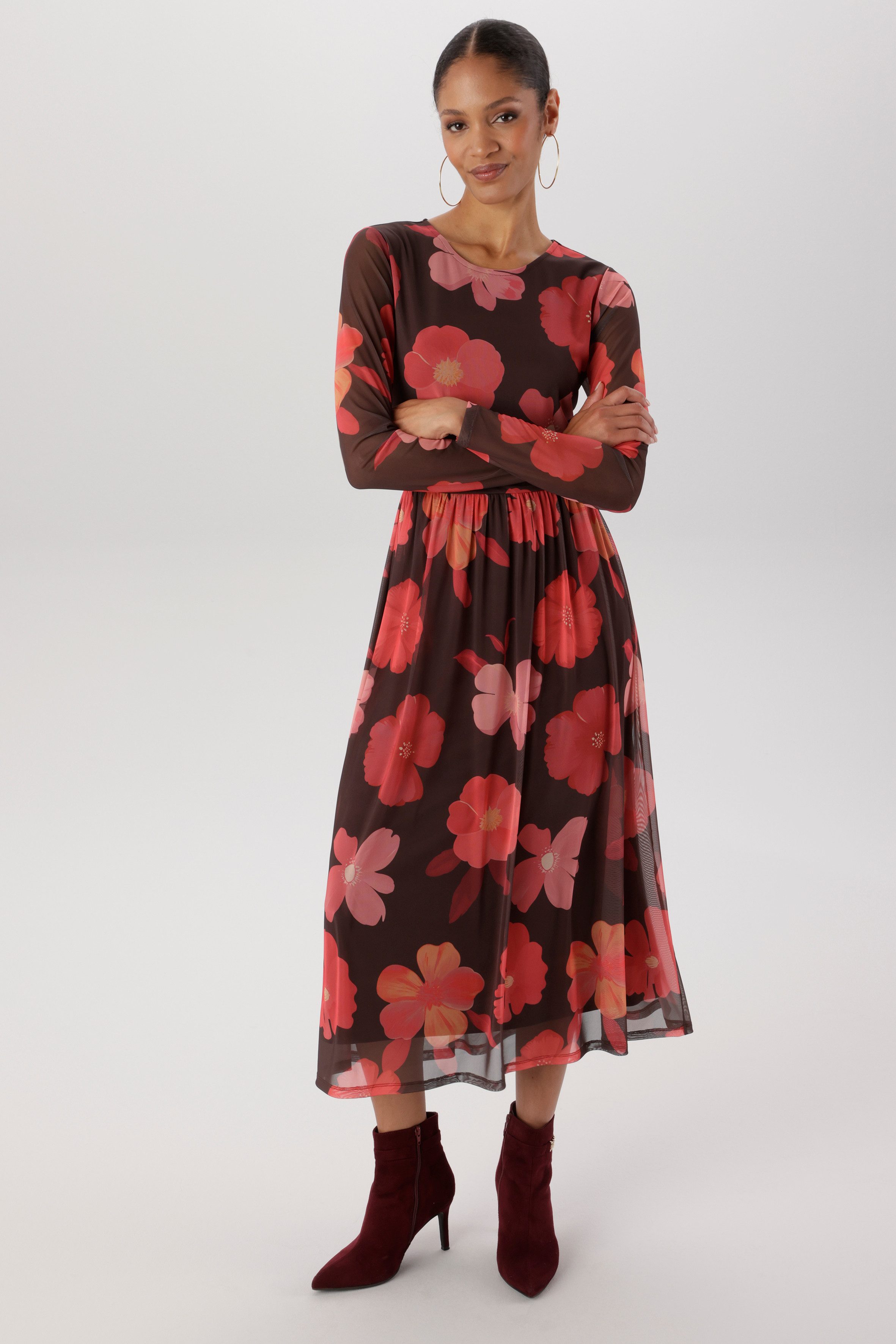Aniston SELECTED Maxikleid in Mesh-Qualität und Gummizug in der Taille - NEUE KOLLEKTION