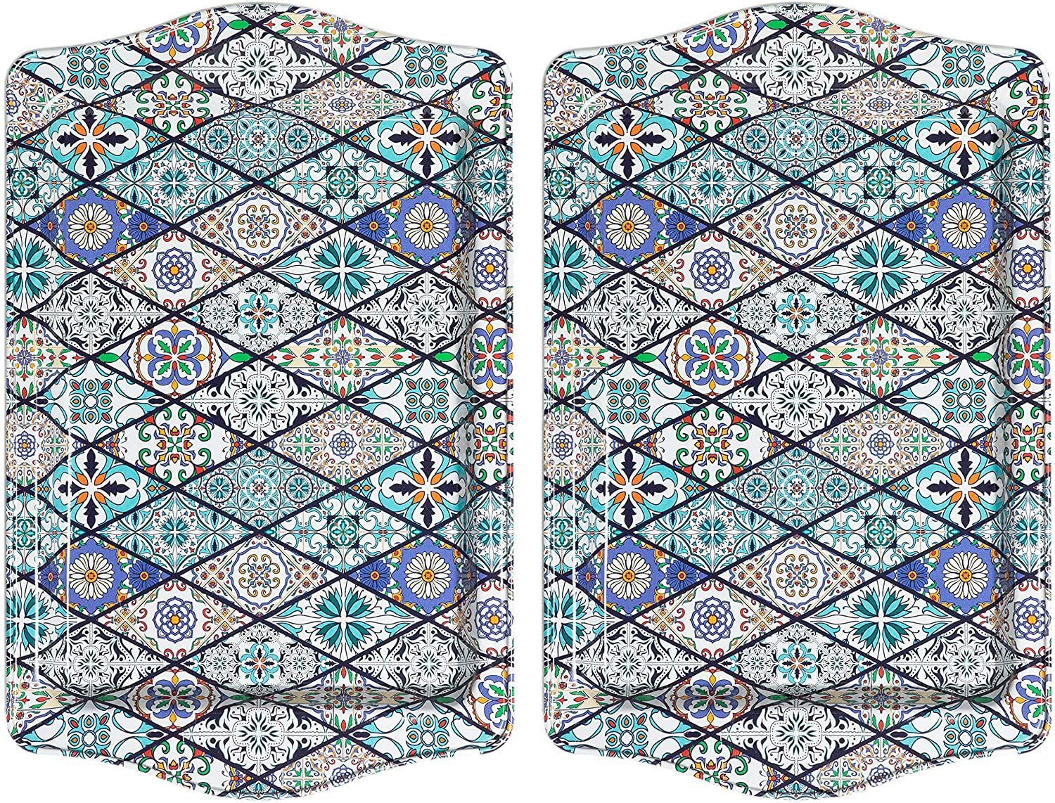 Dekotablett BOHORIA Design Serviertablett Tablett Dekoschale 2er Set