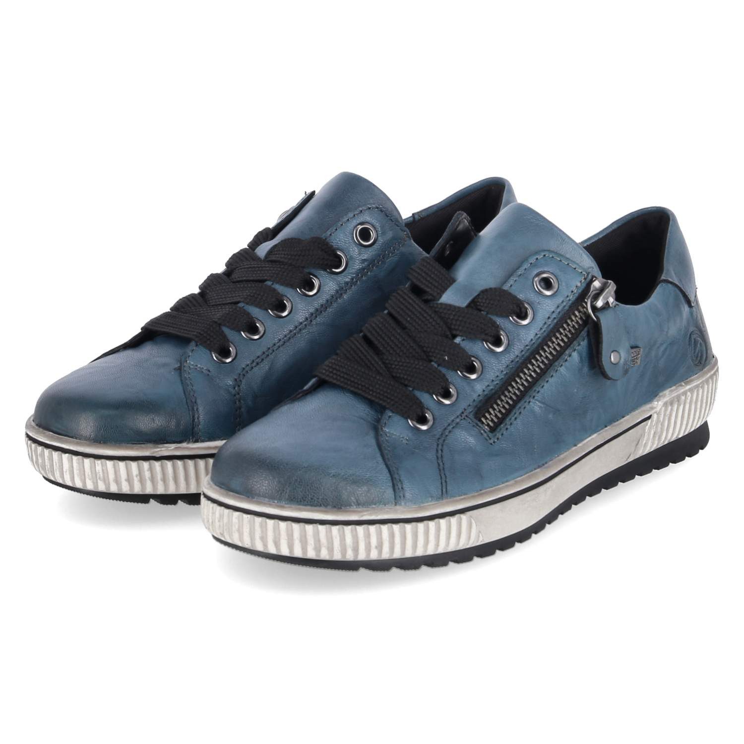 Remonte Remonte D0700-12 Damen Glattleder blue Schnürschuh