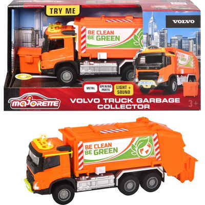 majORETTE Spielzeug-Auto Volvo Müllauto mit Müllbehälter