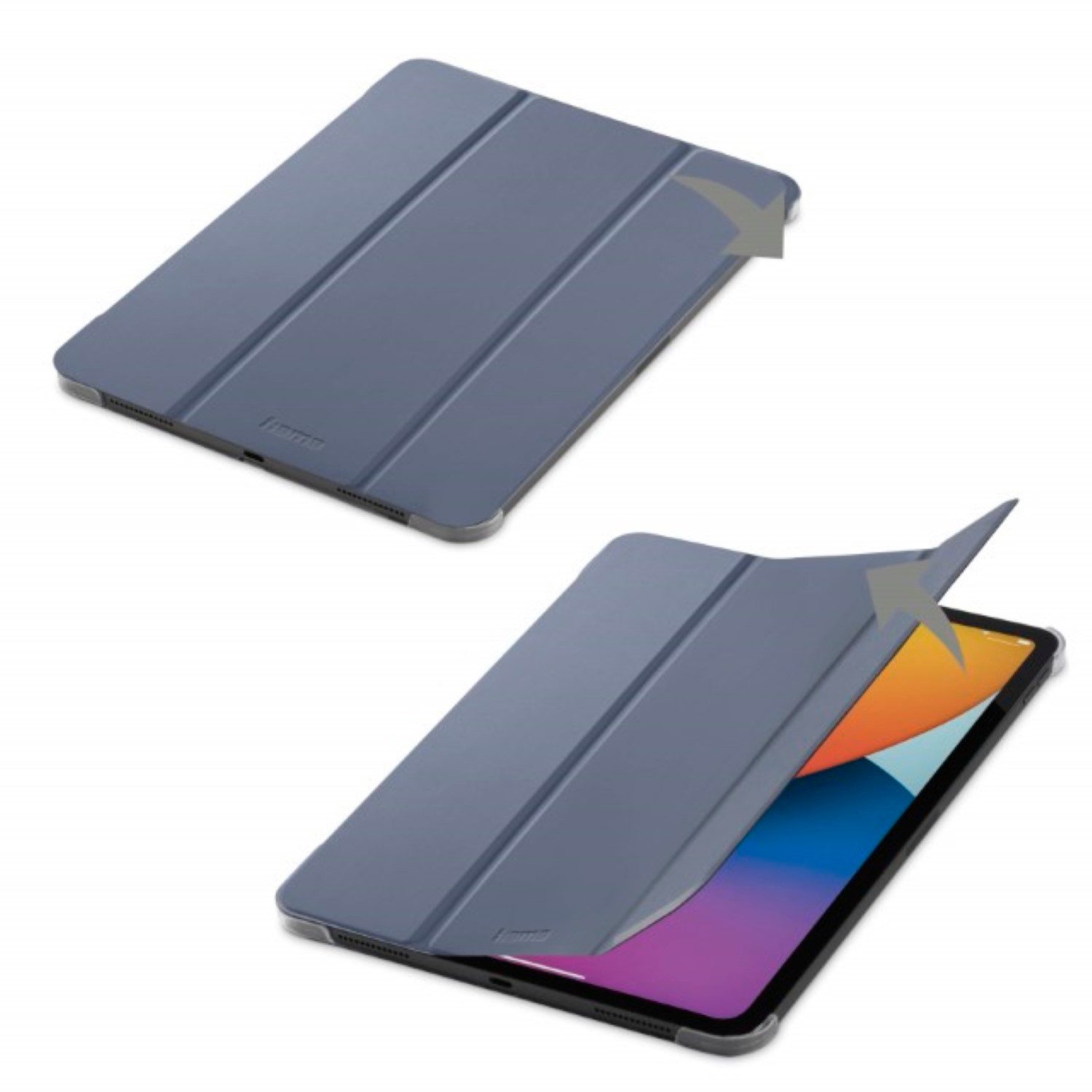 Hama Tablet-Hülle Smart Case Fold Clear Tasche Cover Hülle Flieder, für Apple iPad Pro 12,9" 2020 4. Generation 2021 5. Gen. 2022 6. Gen. – Bild 2 von 5