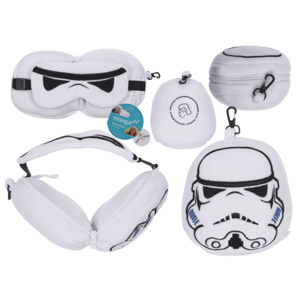 Out of the Blue Nackenhörnchen Plüsch Reisekissen Augenmaske Kinder 2in1, 1-tlg., 2in1